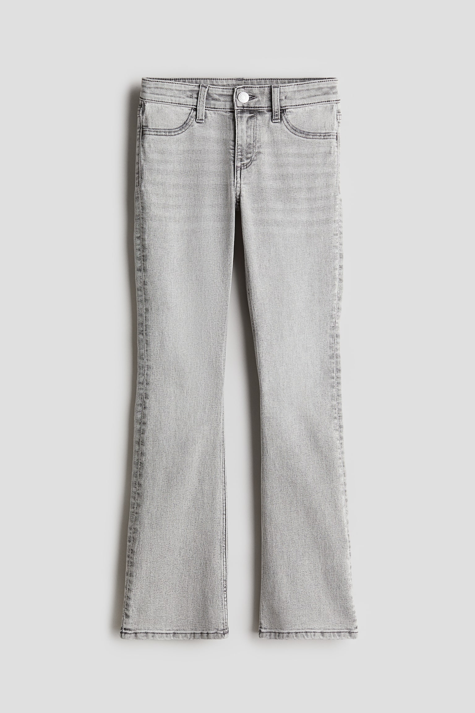 Flared Leg Low Jeans - Light grey/Black/Light denim blue/Denim blue - 1