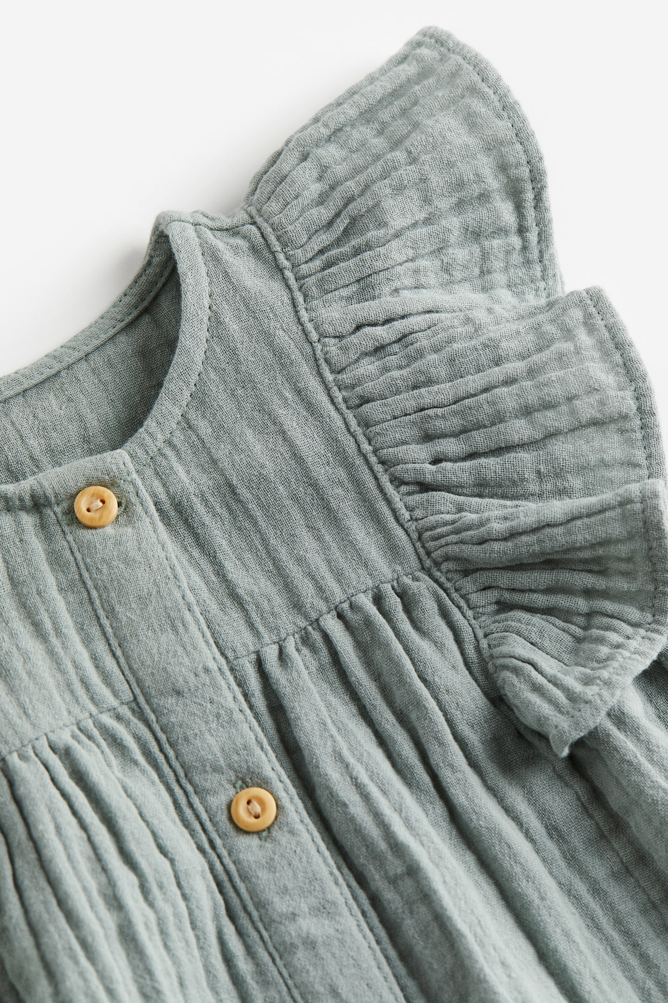 View larger image: 2-piece blouse and leggings set - Dusty green/White - Kids | H&M IN 2