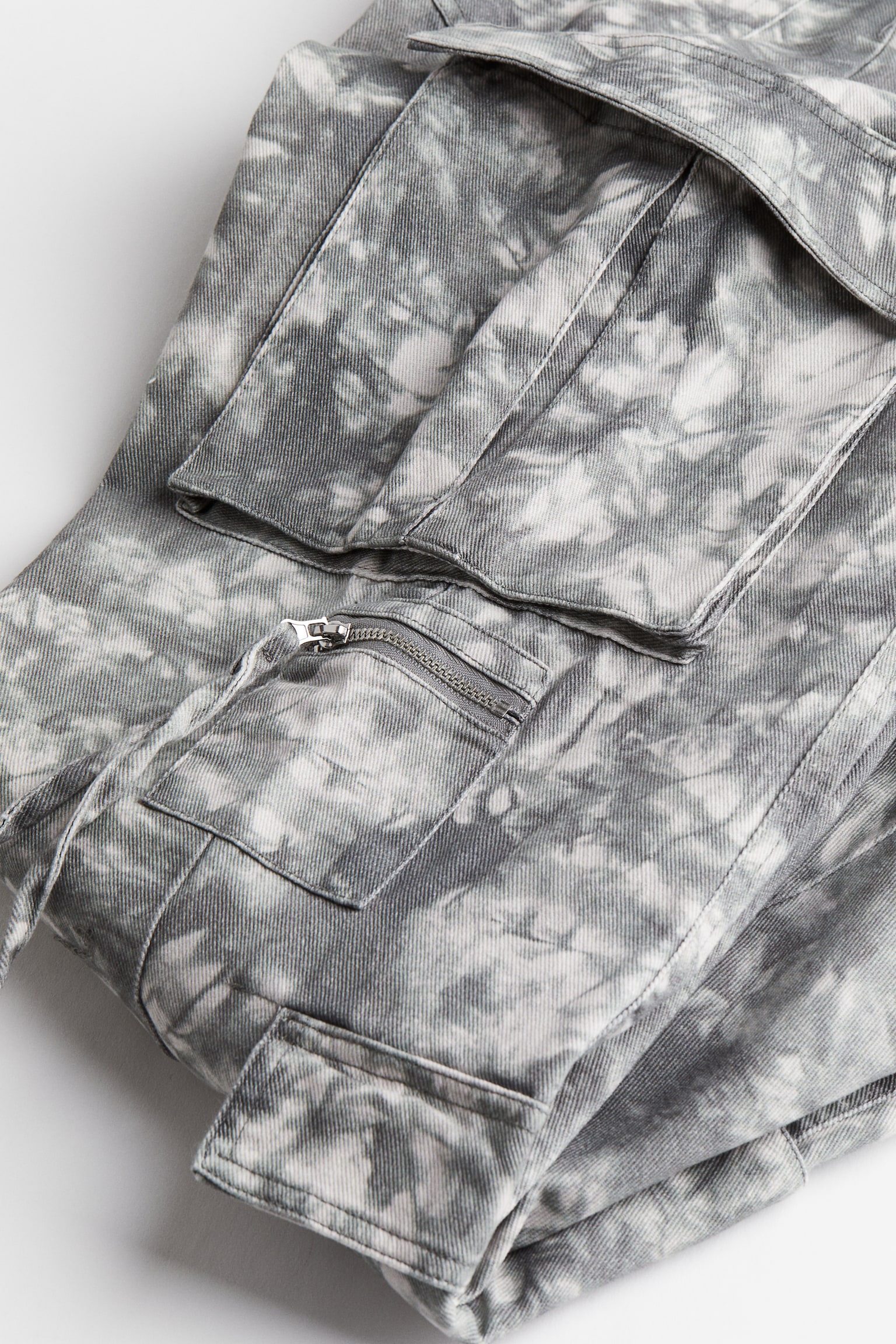 Twill Cargo Pants - Grey/Tie dye - 2