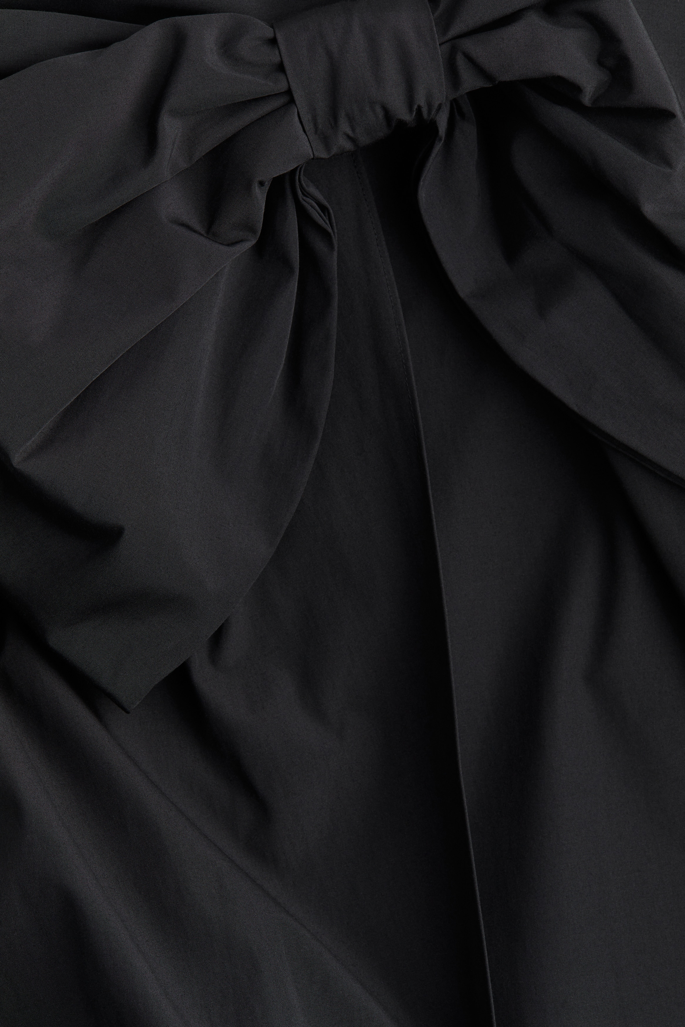Bow-detail wrap skirt