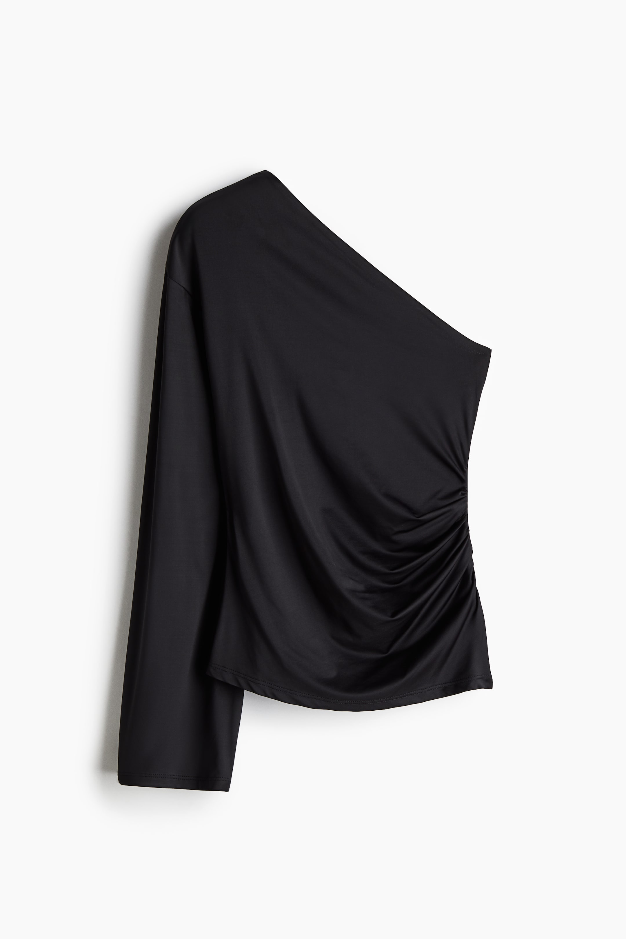 Draped One-Shoulder Top