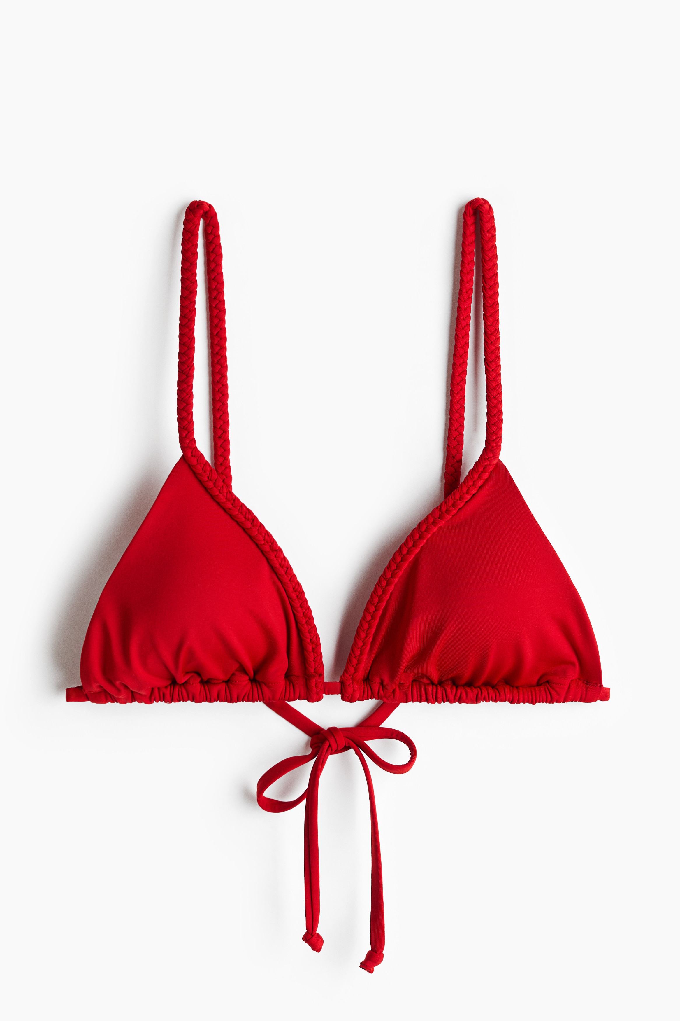 Padded Triangle Bikini Top - Red
