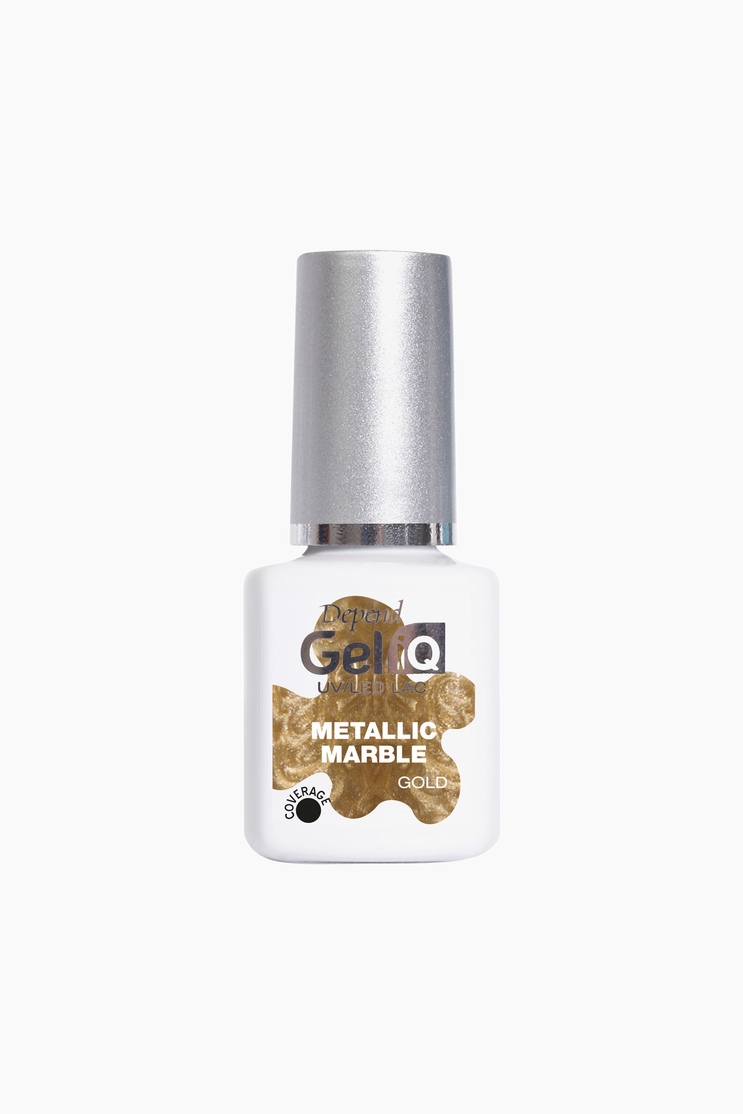 Depend - Geliq Metallic Nail Polish - Metallic Marble Guld