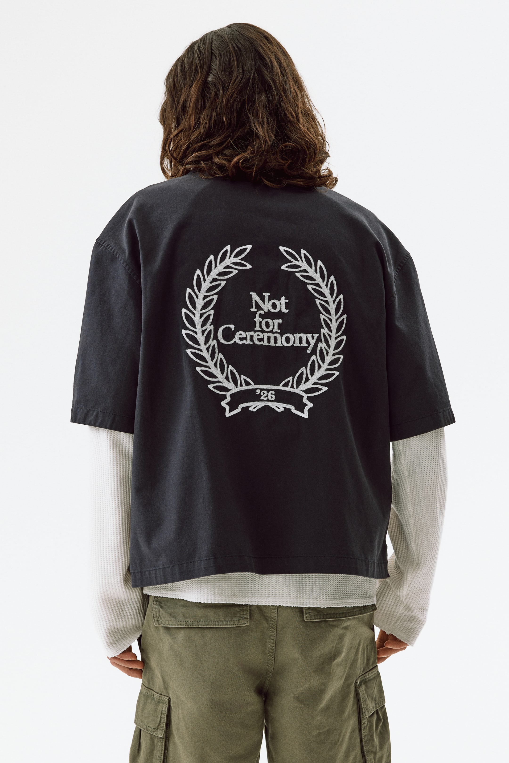 Мужские рубашки H&M Relaxed-Fit Short-Sleeved Utility Shirt — фото 3