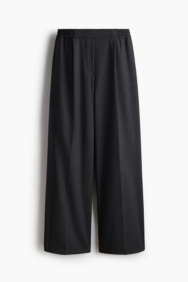Elegante Schlupfhose - Dunkelgrau/Schwarz - 1