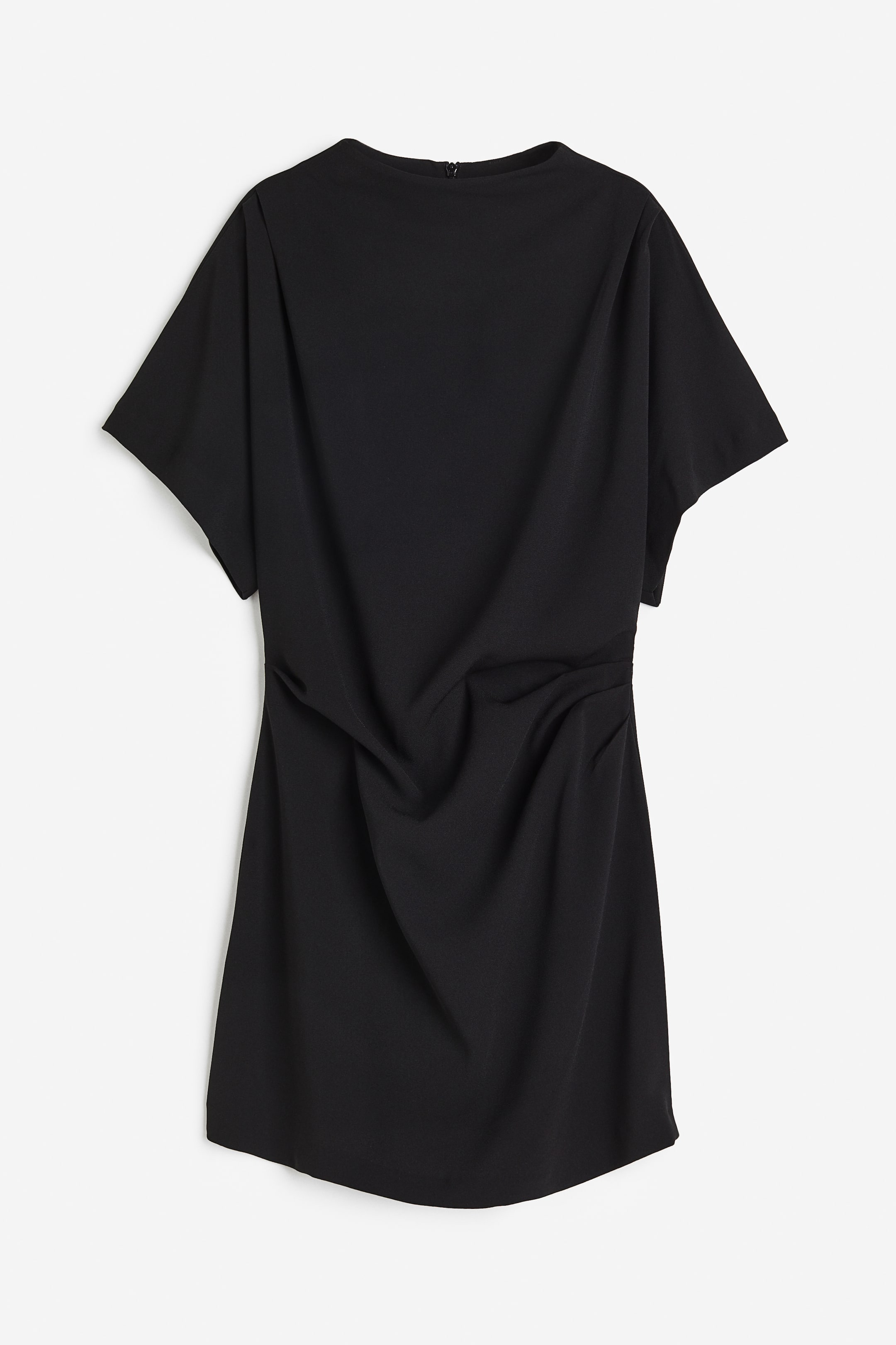Xem ảnh lớn hơn: Váy nhún vải bằng crêpe - Màu đen - Ladies | H&M VN 1