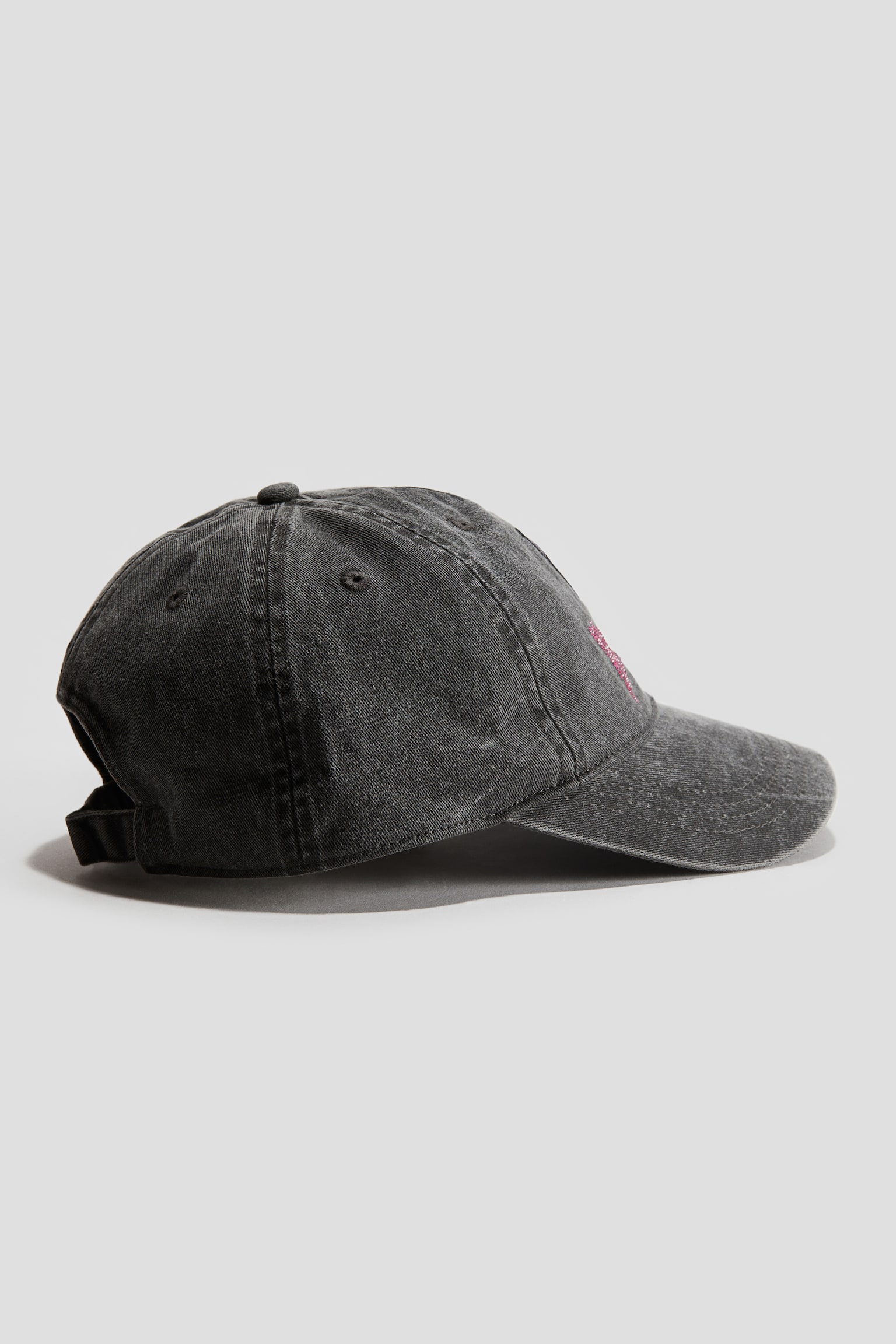 Motif-detail twill cap - Dark grey/Kuromi/Light grey/SmileyWorld® - 2