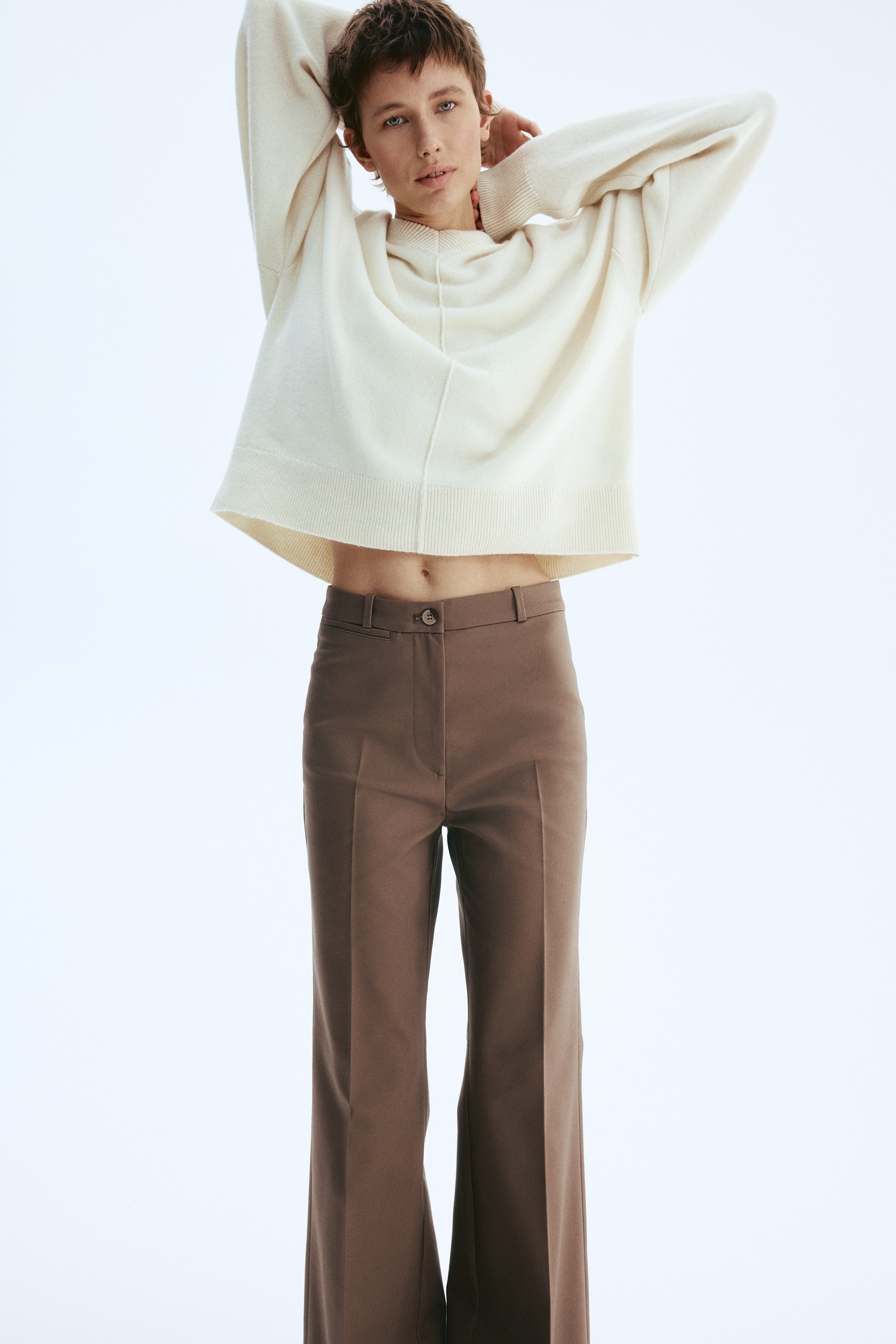 Bootcut Pants - Light brown - Ladies | H&M US