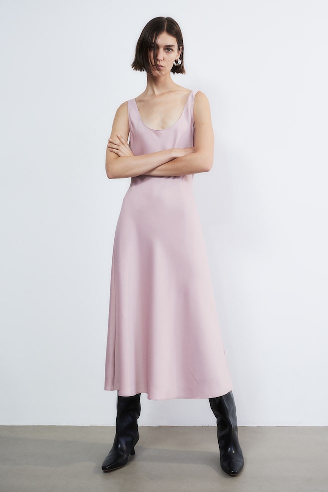Sleeveless dress - Powder pink - 5