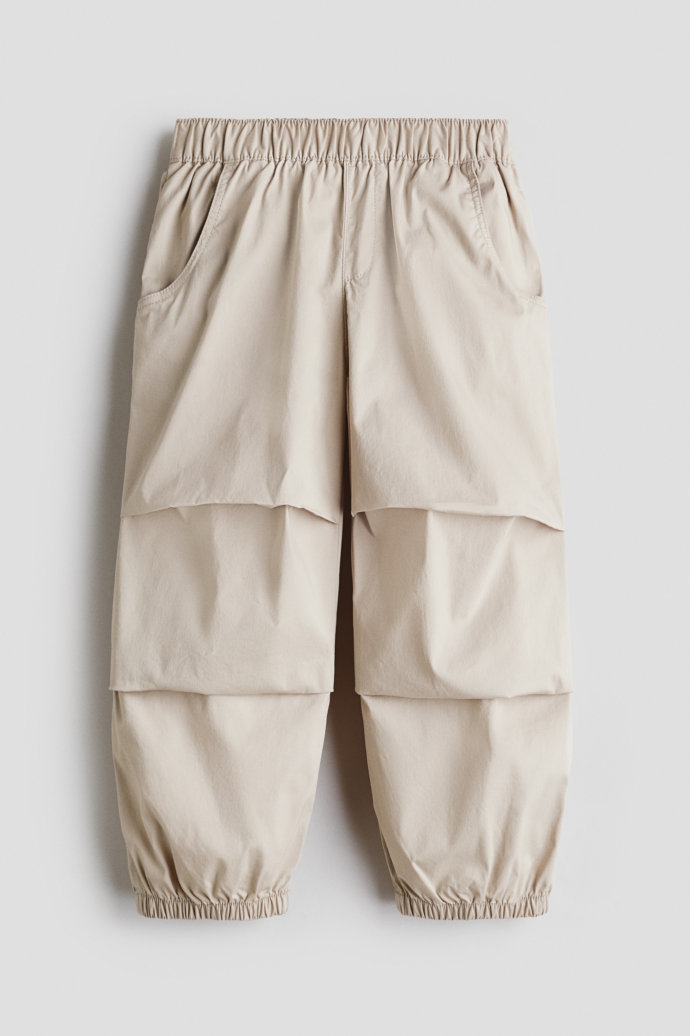 Loose-fit joggers - Light beige/Dark brown/Dark grey/Light beige/Grey