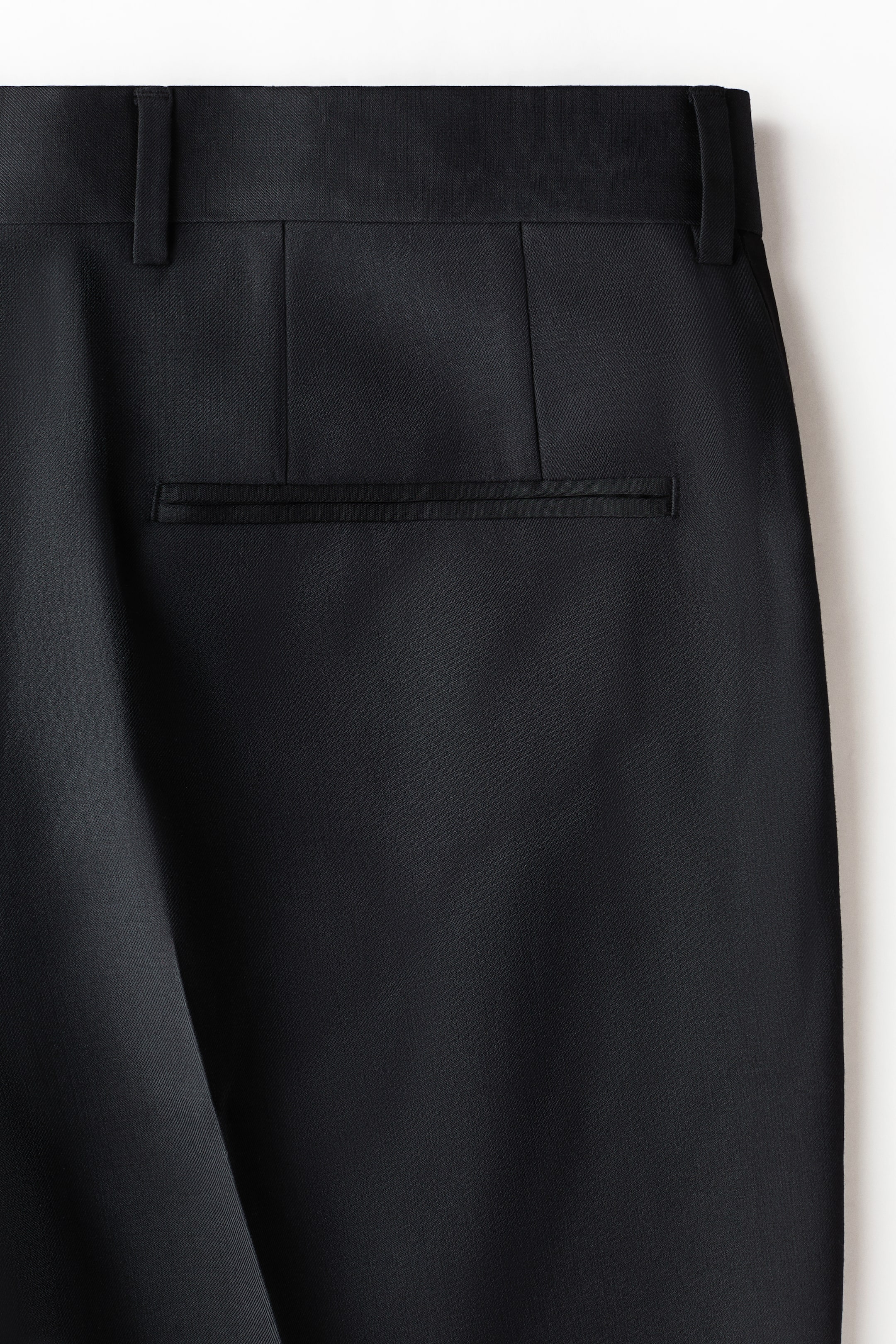 Regular-Fit Wool-Blend Tuxedo Pants