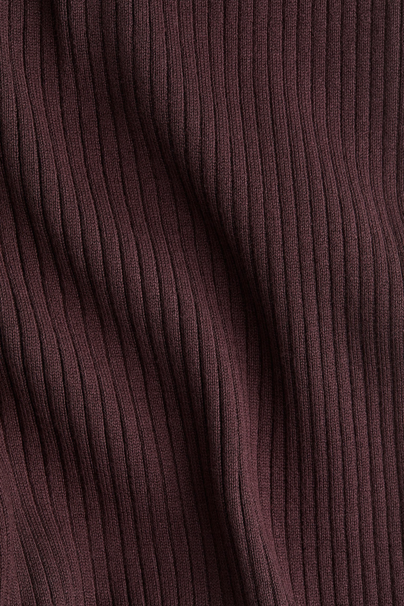 Женские брюки H&M Rib-Knit, цвет: Тёмный коричневый — фото 2