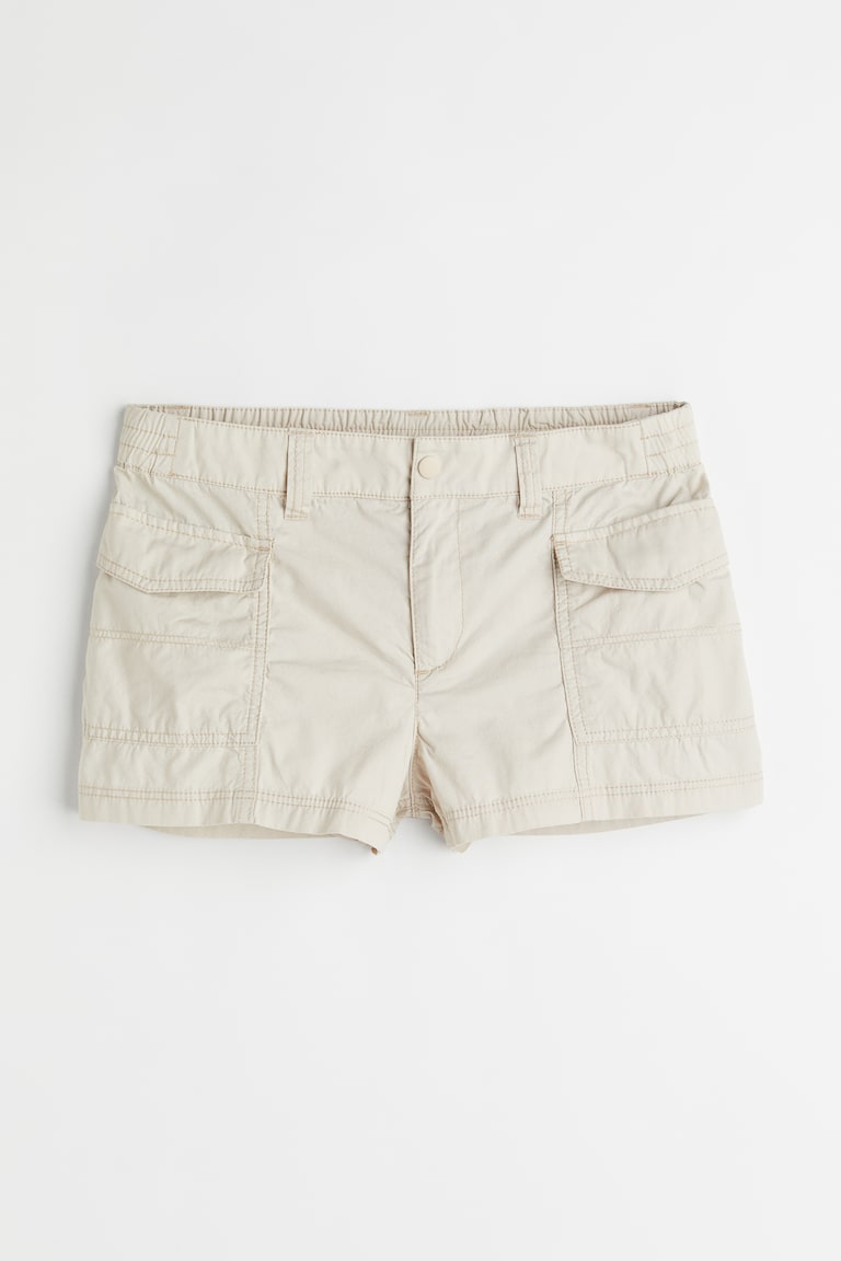 Shorts cargo corti Beige chiaro DONNA H&M IT