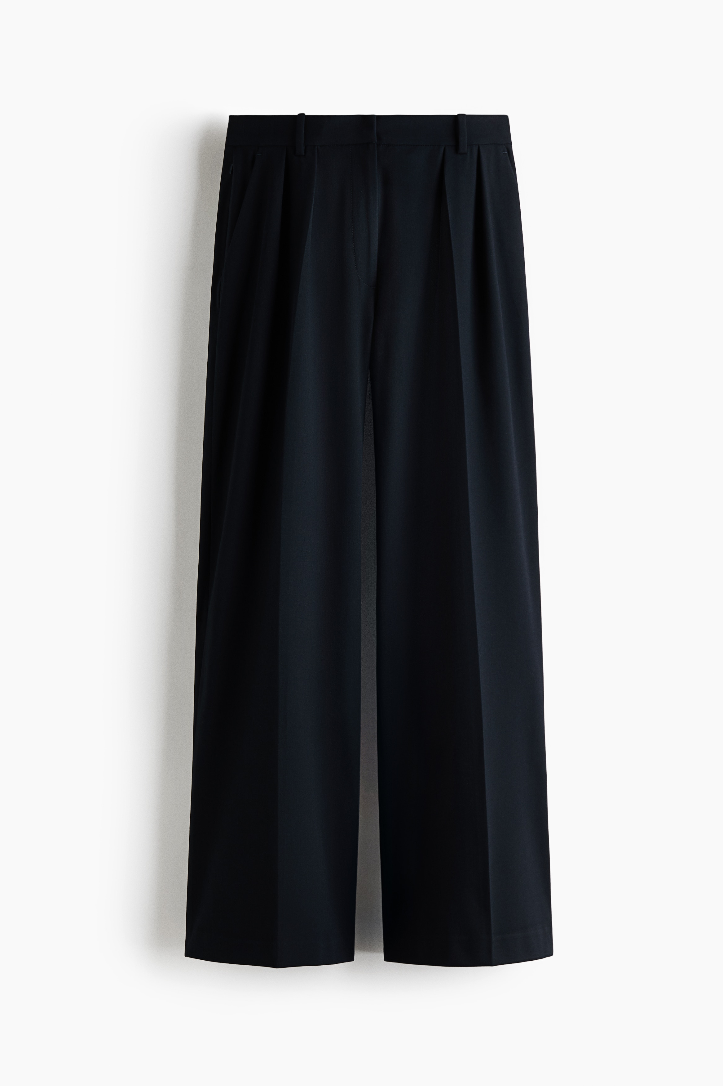 Pantalon large élastique dans tous les sens - Marine/Noir
