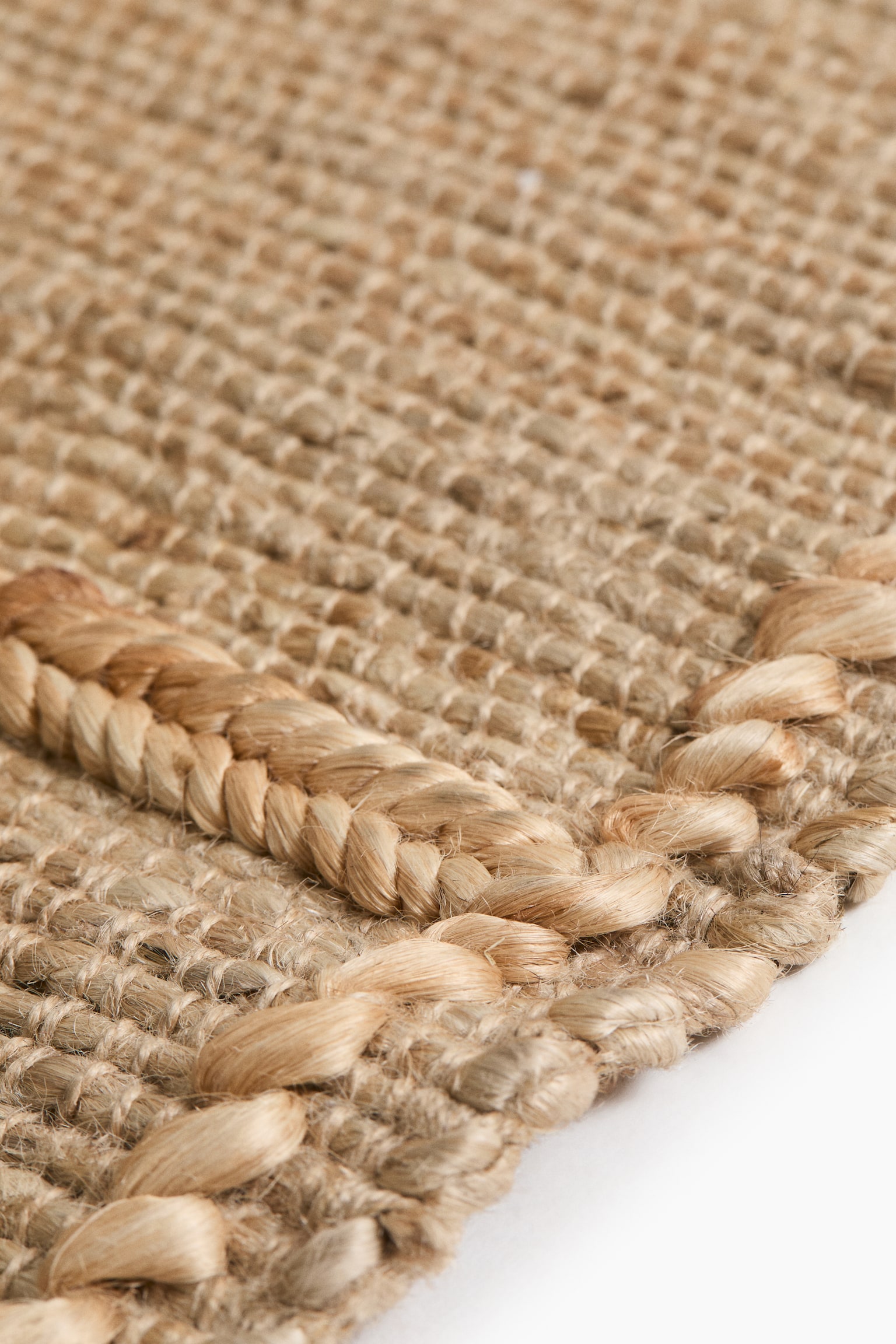 Large textured jute rug - 4