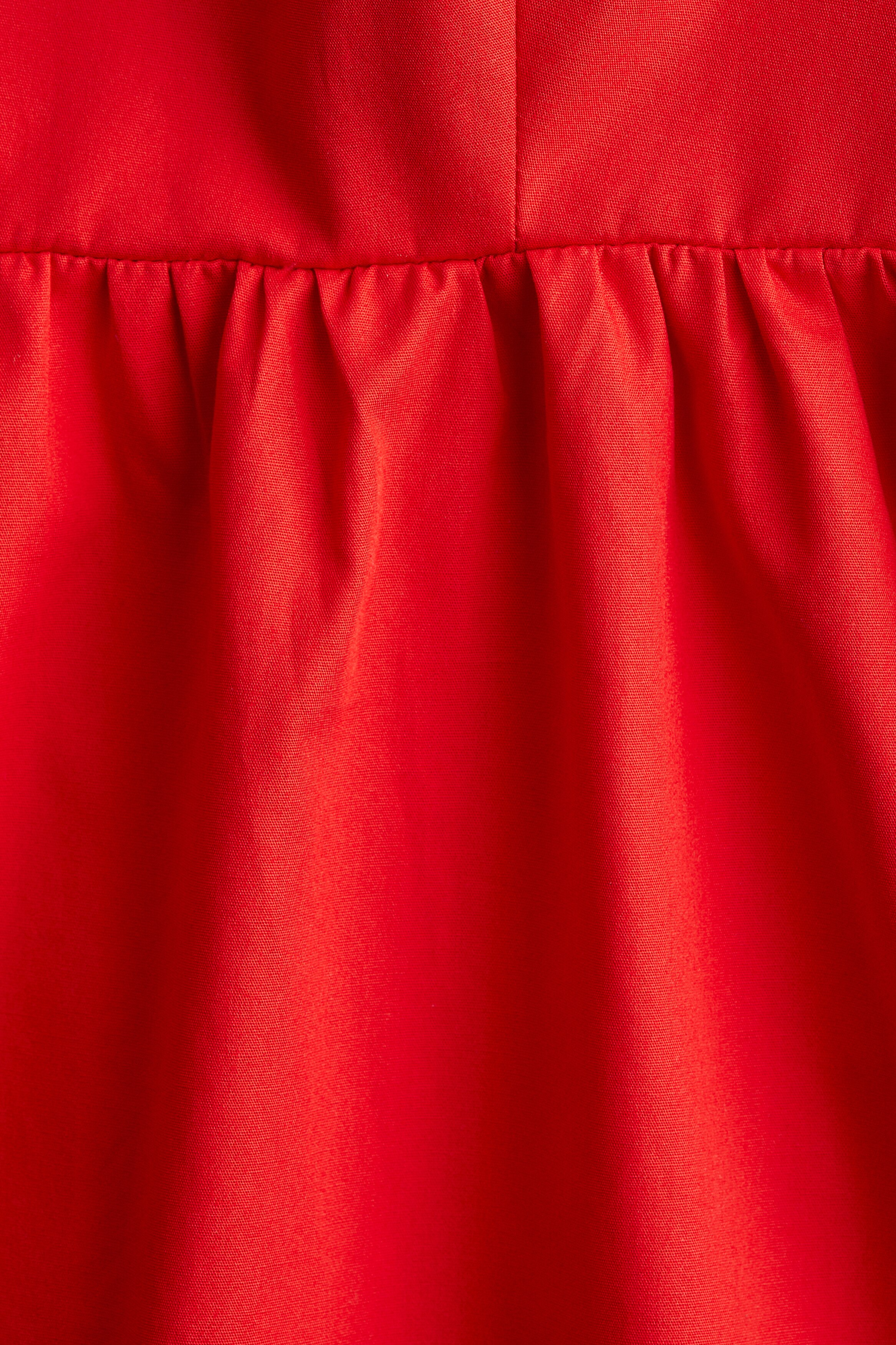 Women's Red Cotton Dress | H&M US