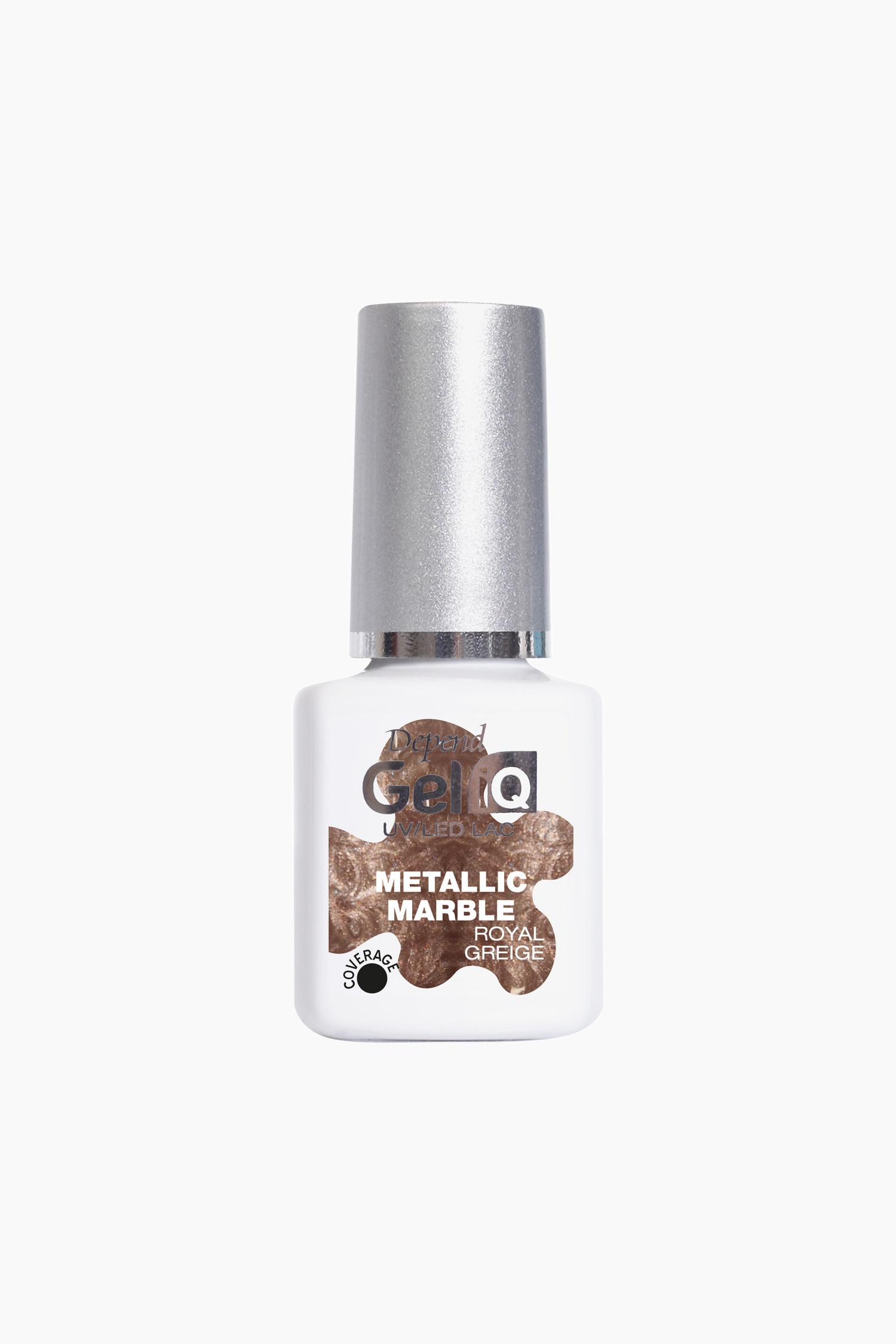 Depend - Geliq Metallic Nail Polish - Metallic Marble Royal Grei