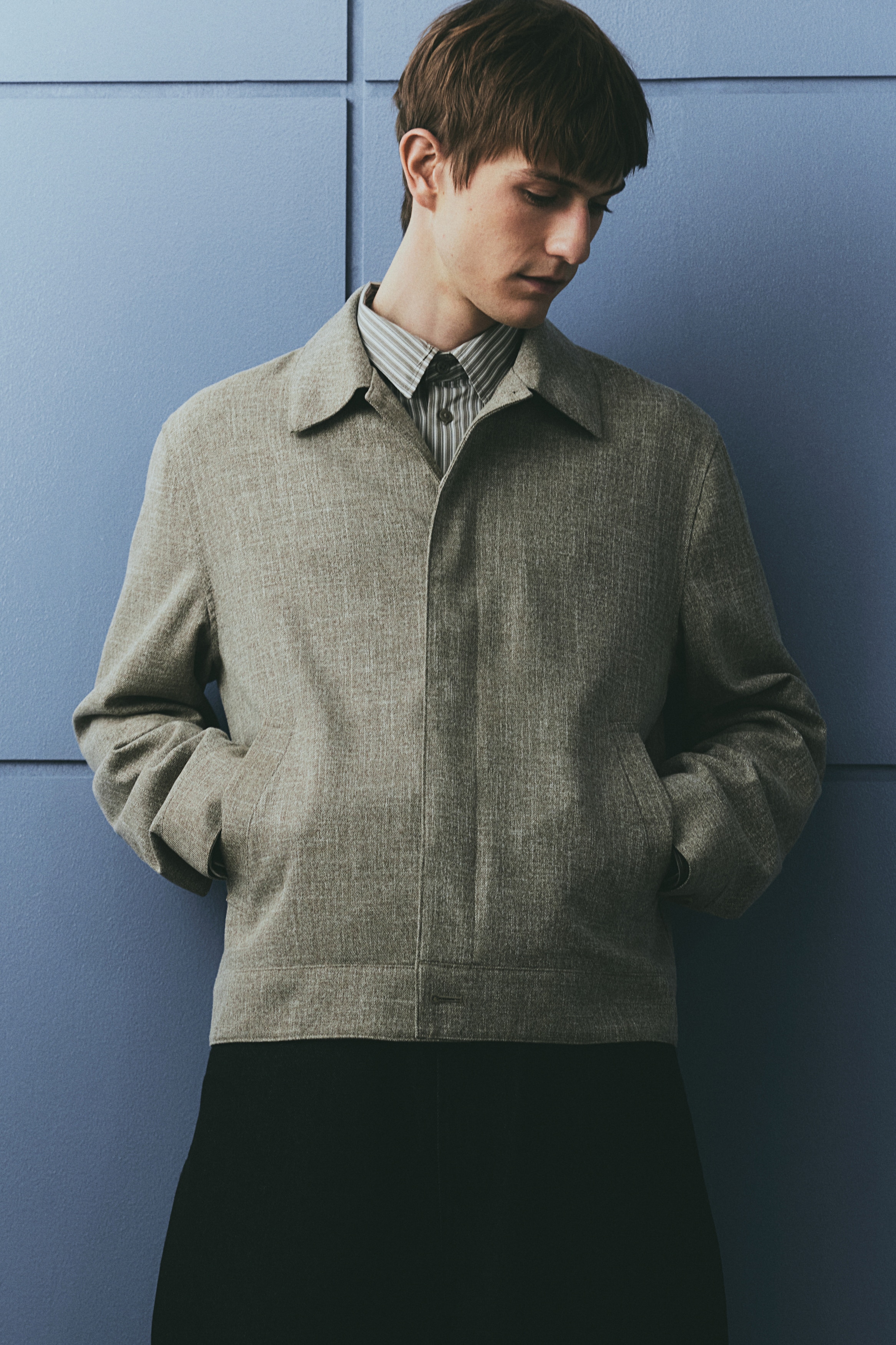 Regular-Fit Shacket - Gray melange - Men | H&M US