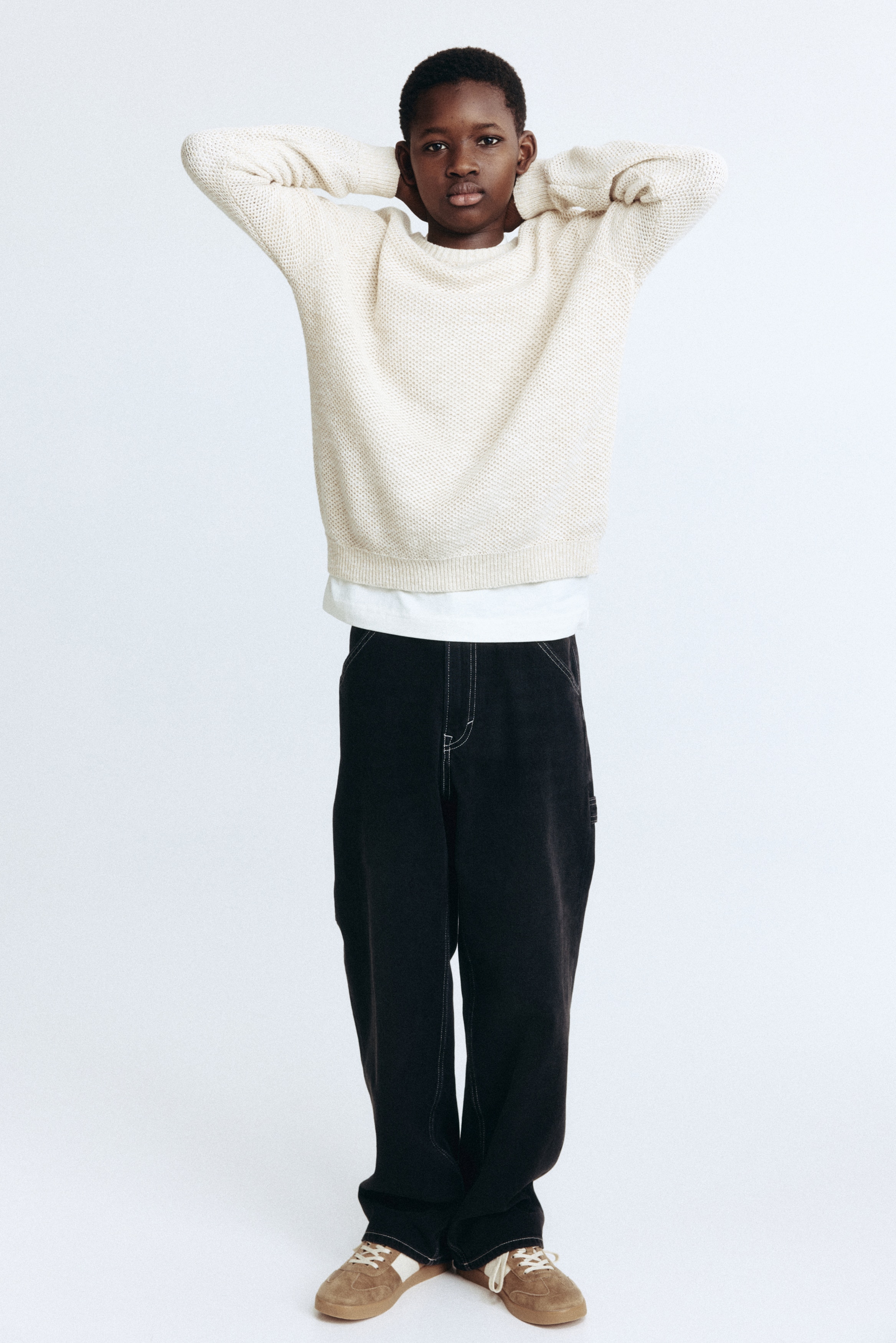 Loose Fit Carpenter Jeans - Denim black/Light denim blue/Beige/Dark denim blue