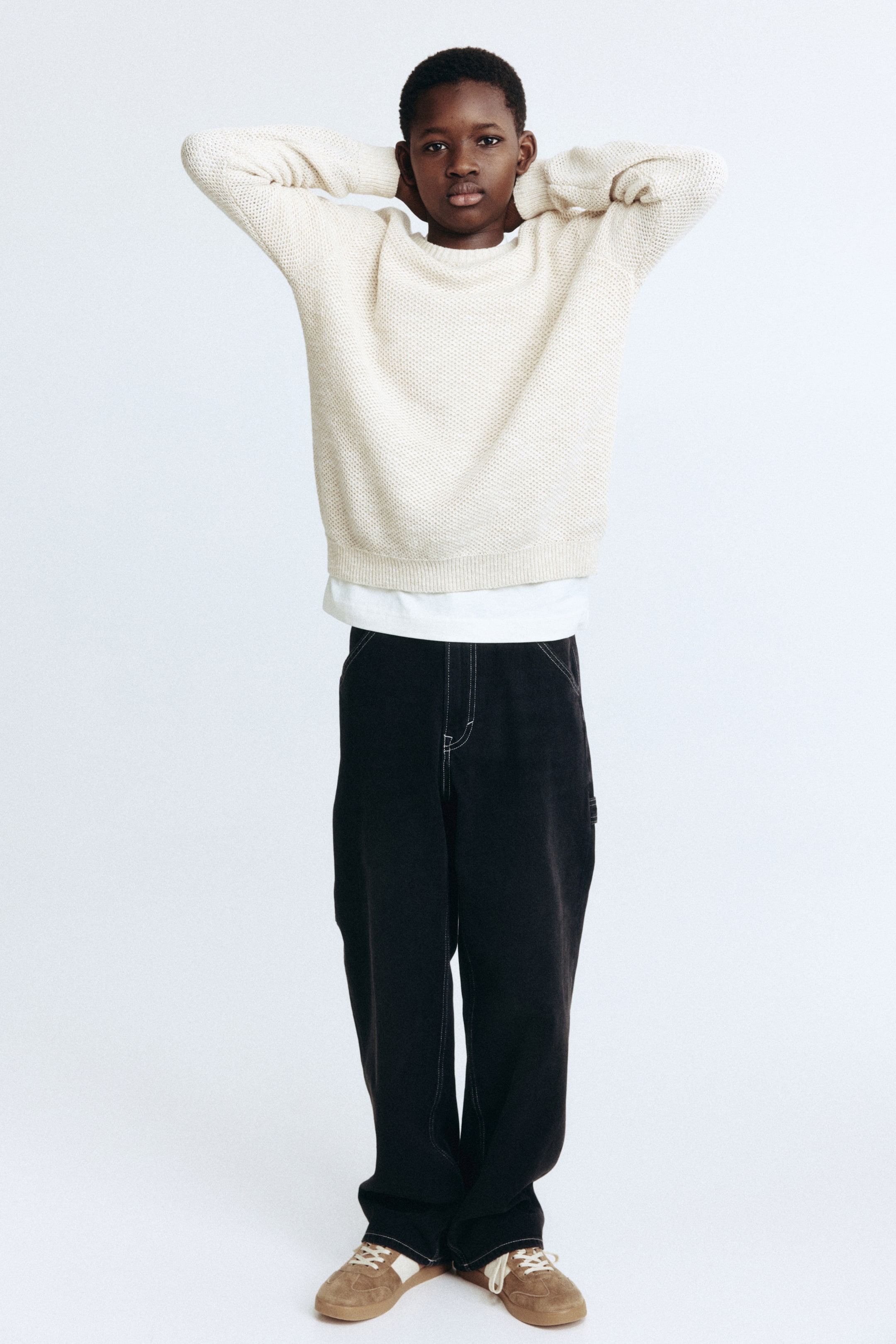 View larger image: Loose Fit Carpenter Jeans - Denim black - Kids | H&M IE 1