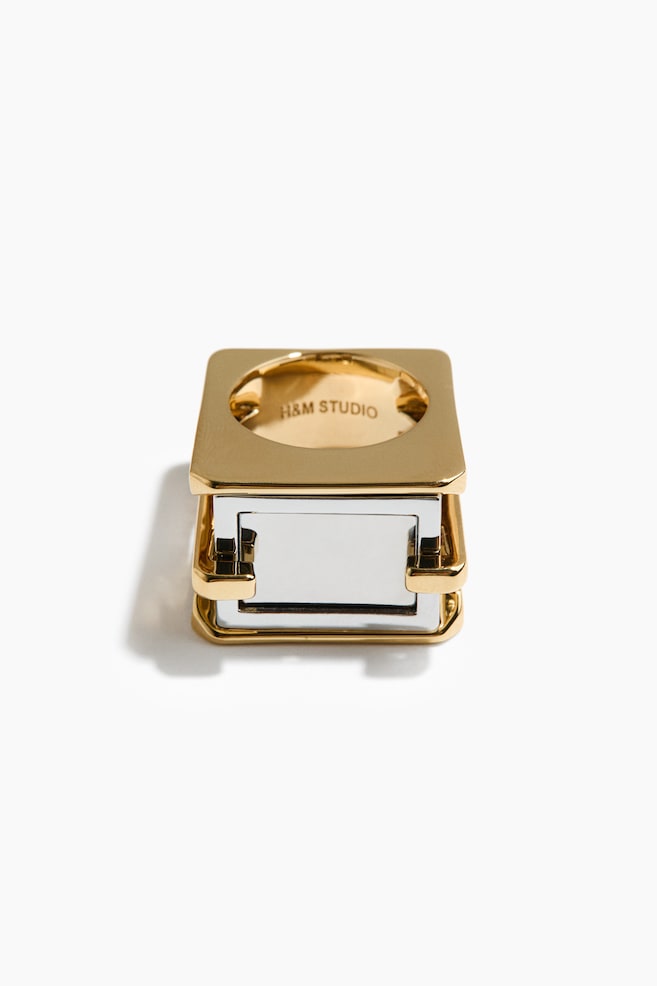 Tofarvet ring - Guld/Sølv - 1