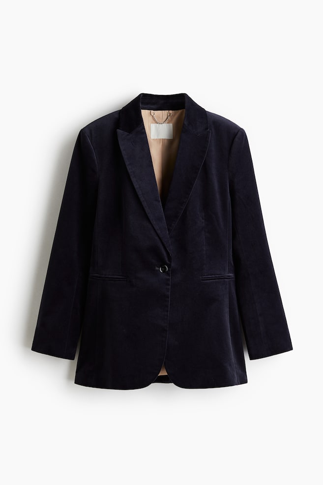 Blazer à fermeture droite - Bleu marine/Rouge/Gris foncé/Vert olive foncé - 1