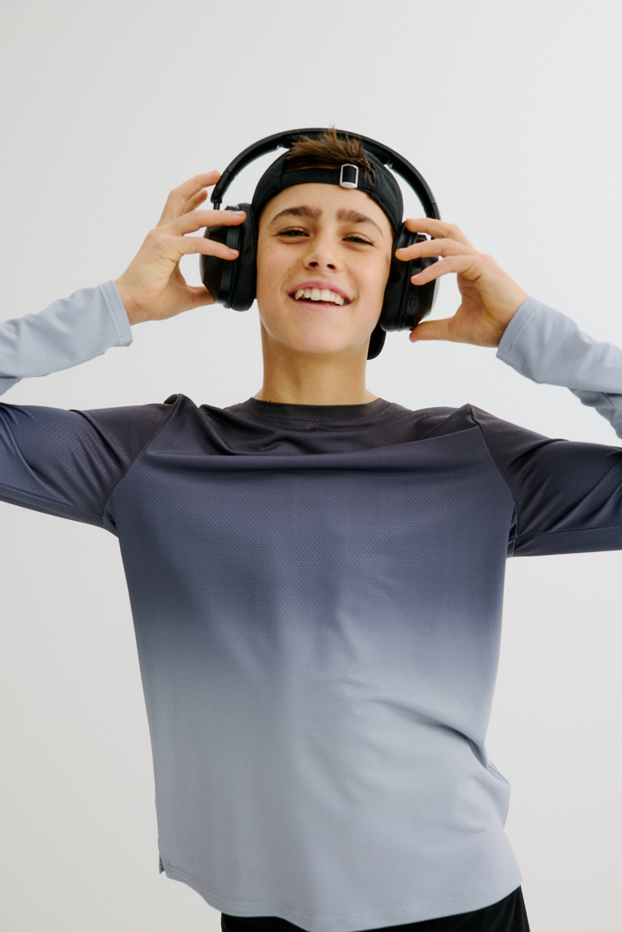 Grotere afbeelding bekijken: Sportshirt met DryMove™ - Grijs/kleurverloop - KINDEREN | H&M BE 1