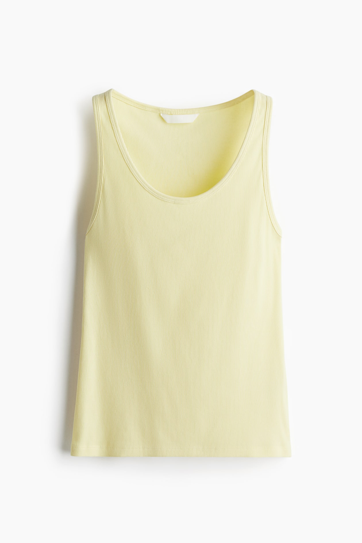 Women's Light yellow Ribbed Tank Top | H&M US