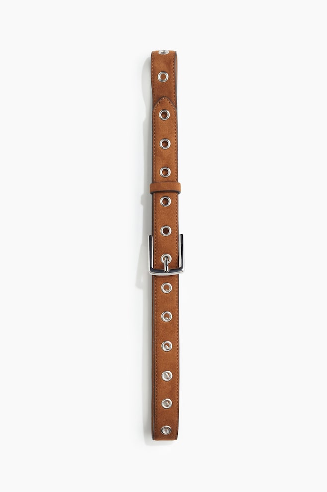 Eyelet belt - Brown - 1