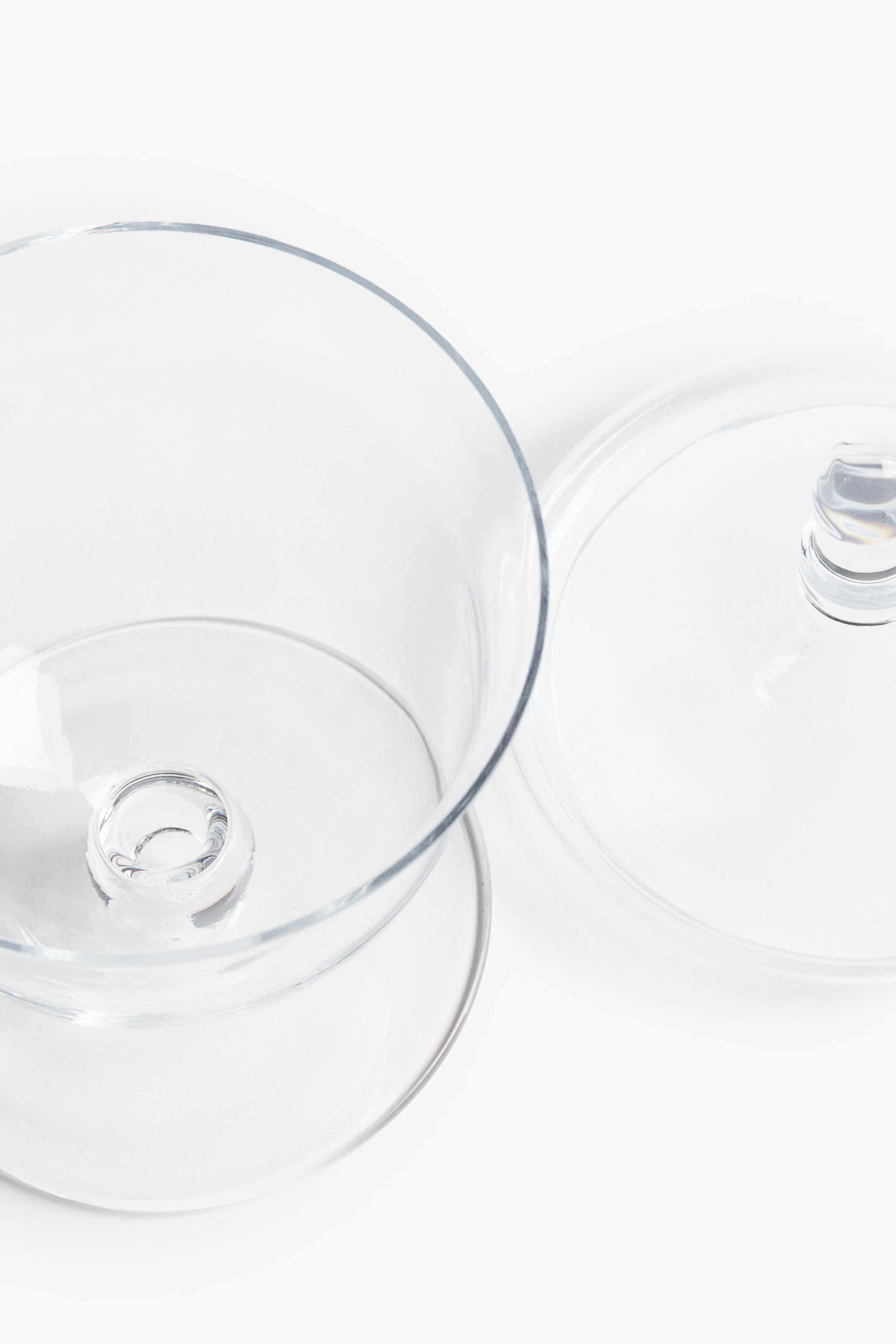 Footed Glass Jar