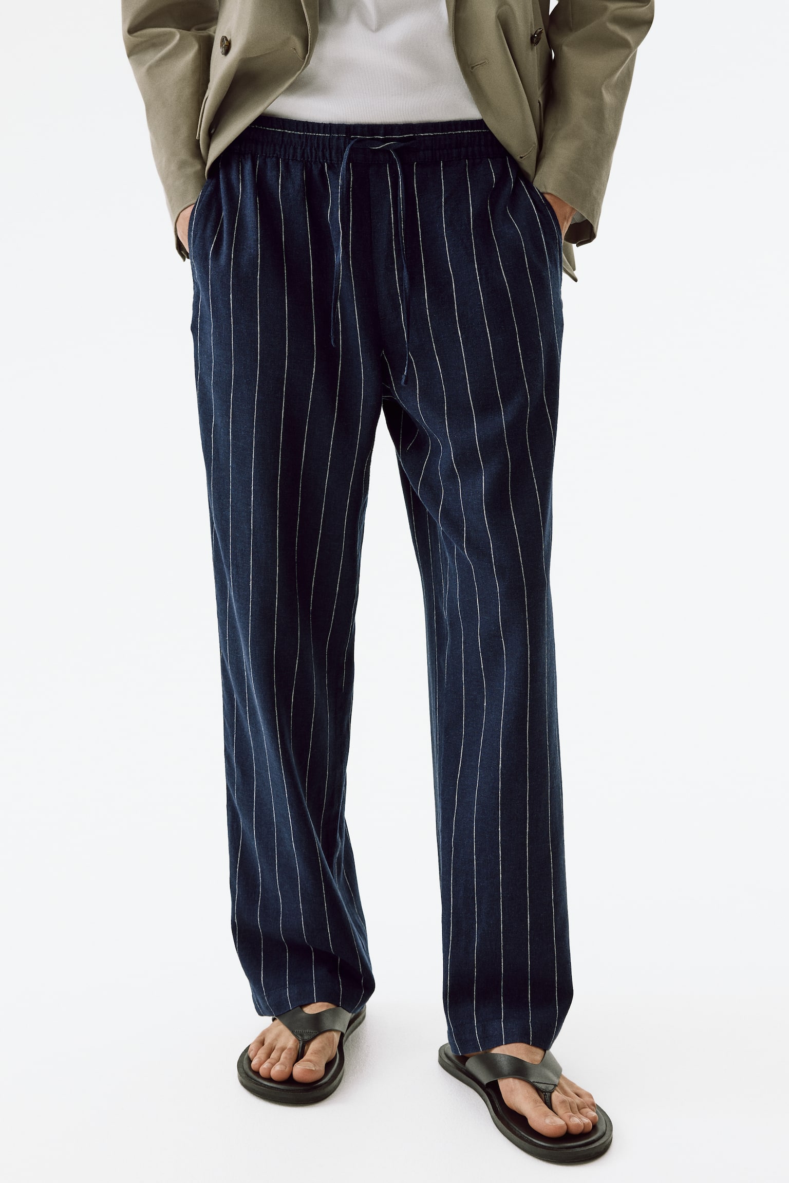 Relaxed Fit Linen-blend trousers - 7