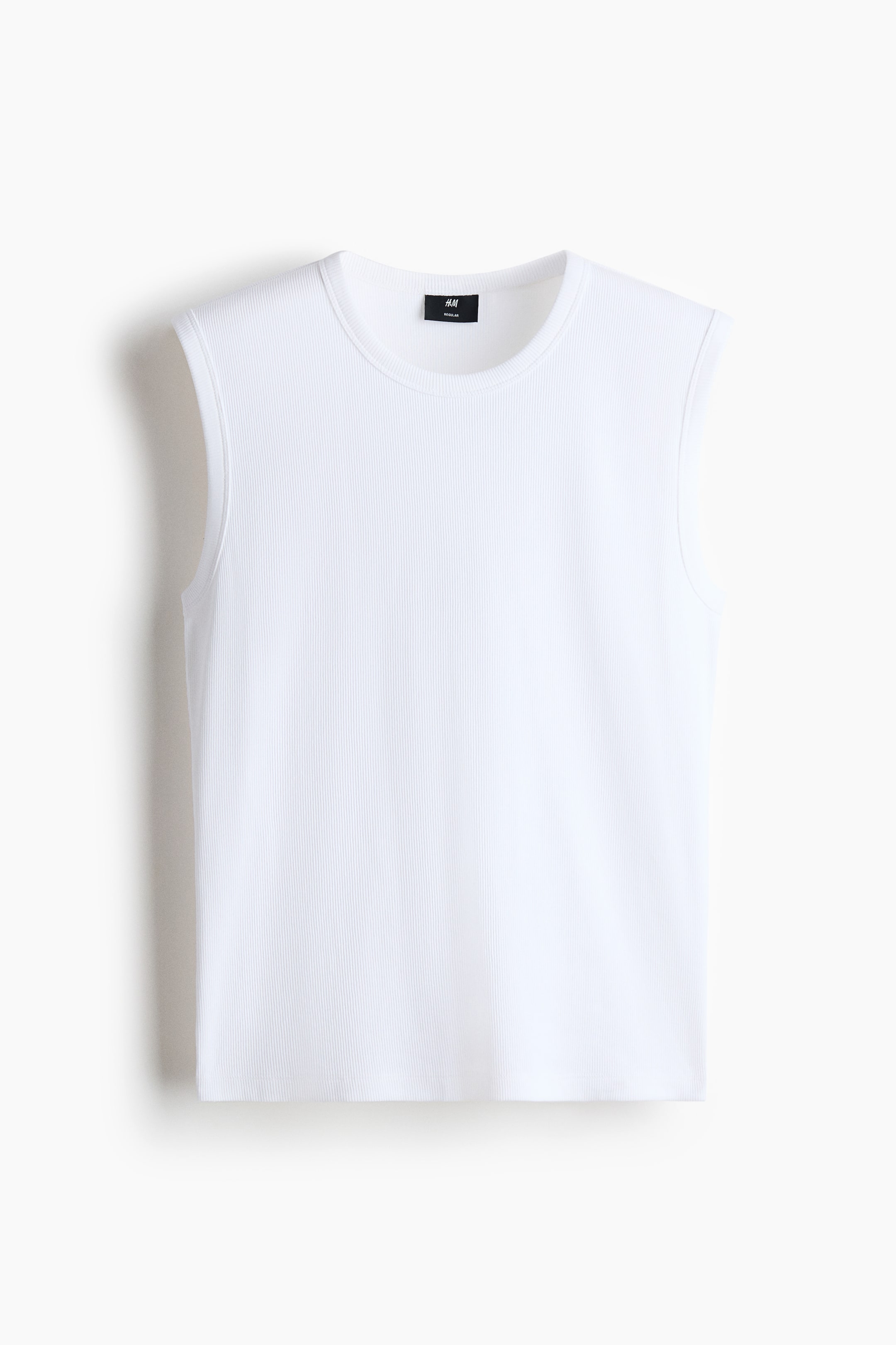 View larger image: Regular Fit Cotton vest top - White - Men | H&M IN 1