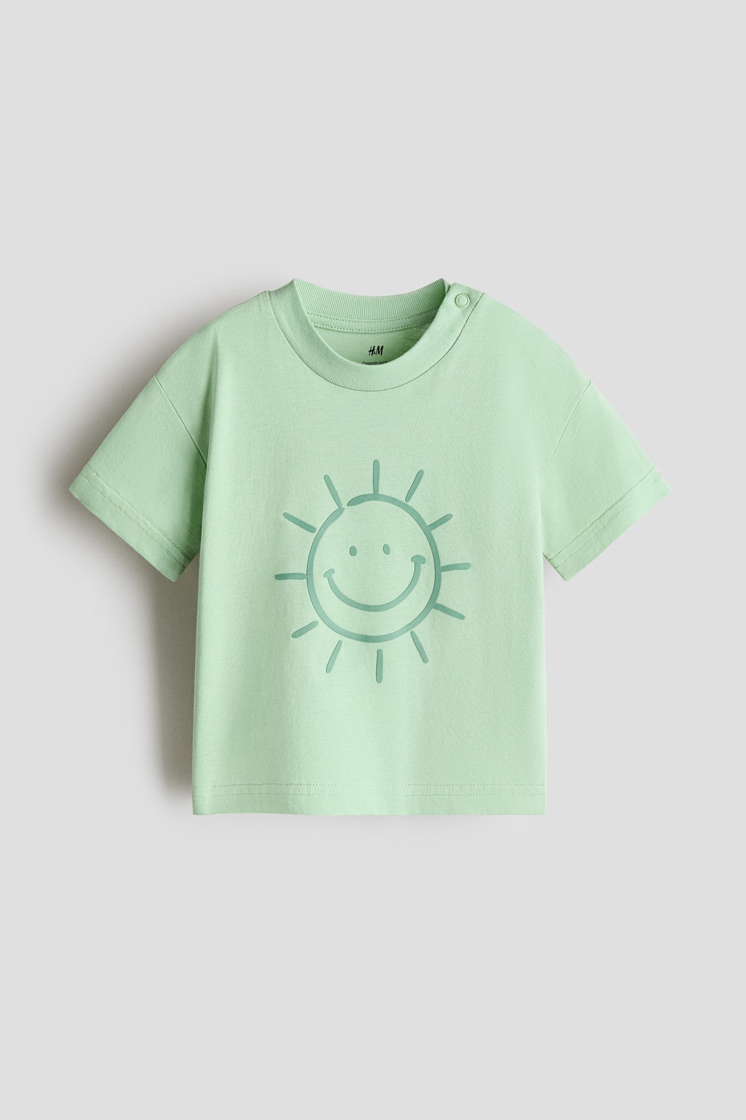 Baskı Motifli Tişört - Açık yeşil/Güneş/Açık mavi/Jeep