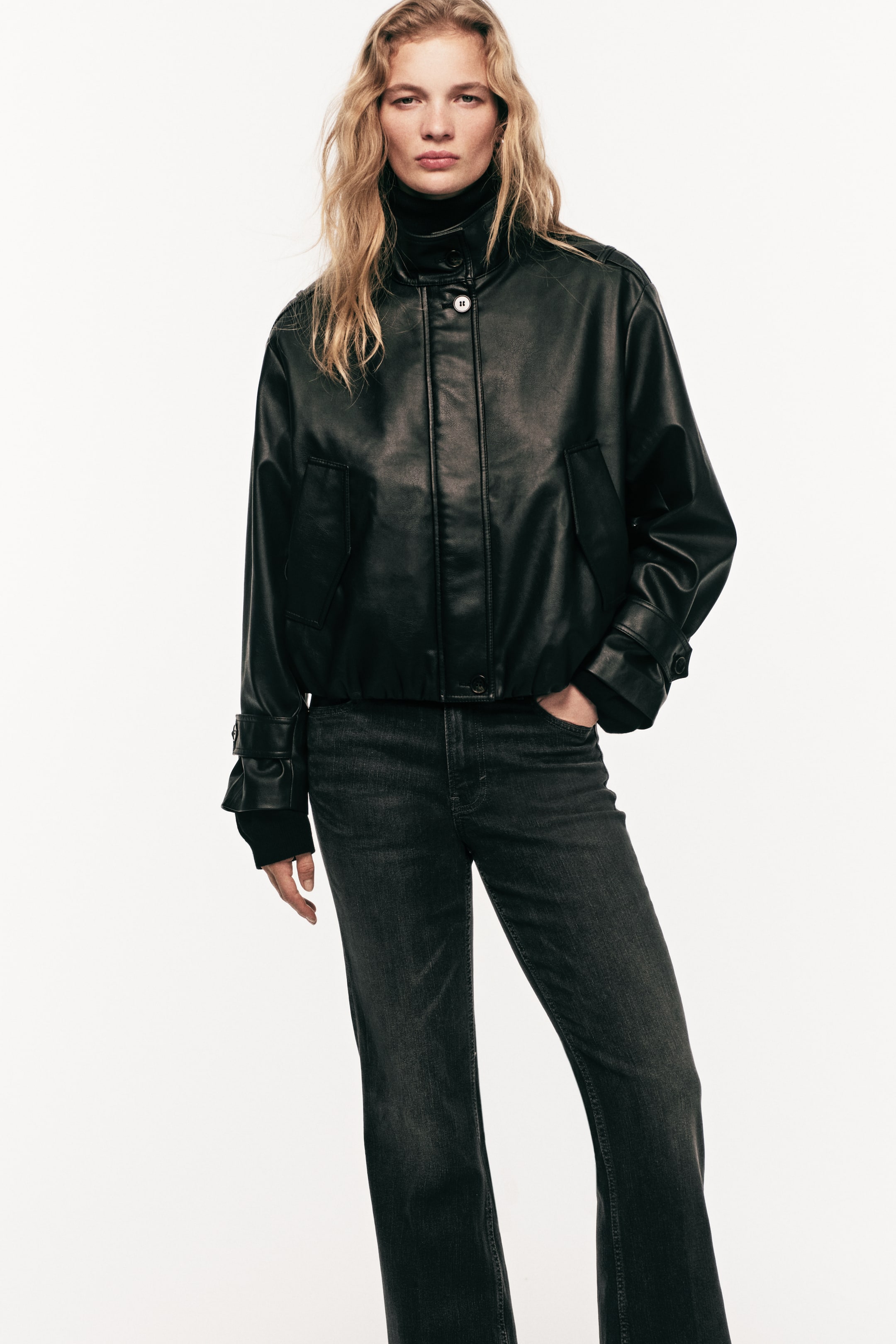 Vis større bilde: Flared High Jeans - Mørk grå - DAME | H&M NO 1