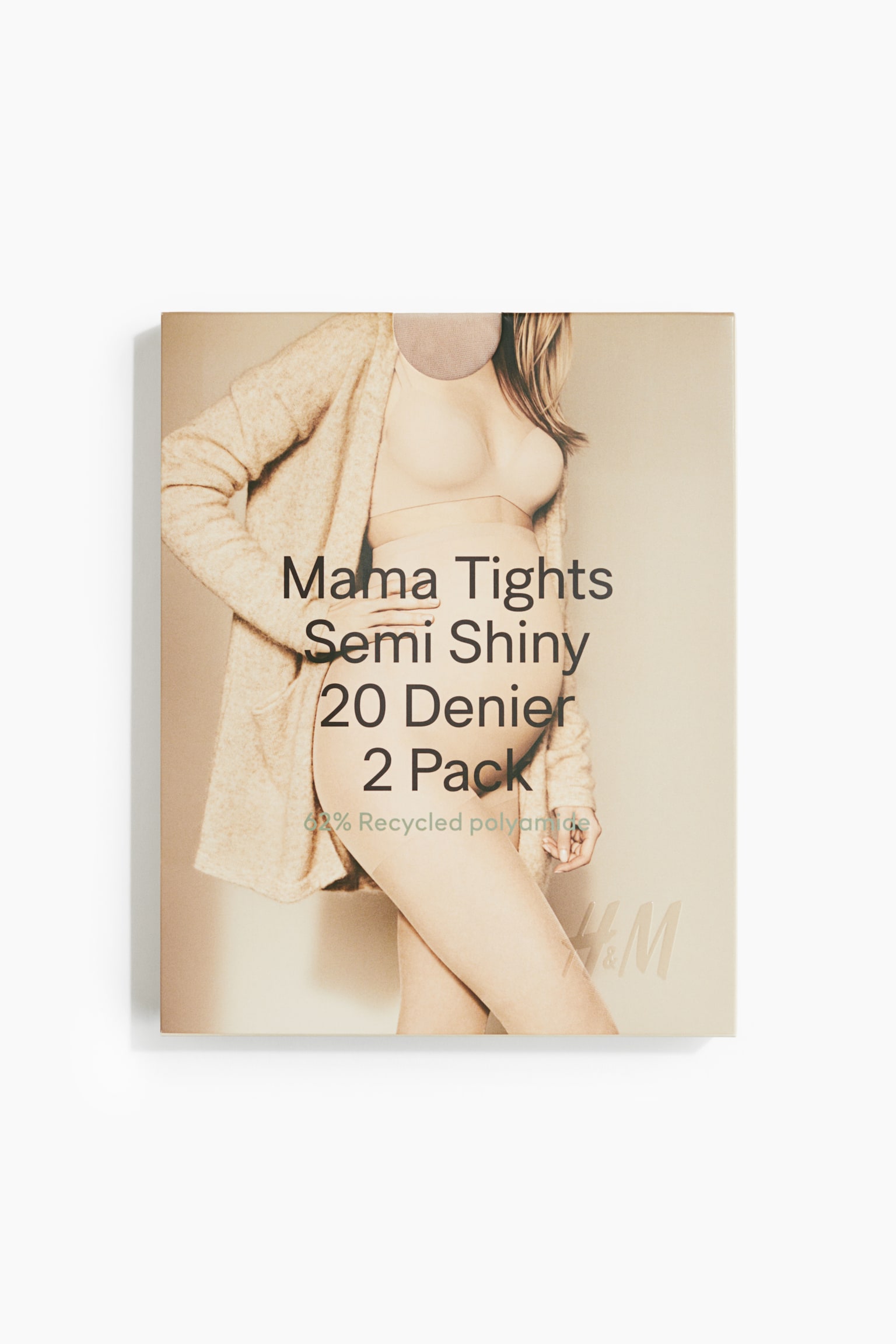 MAMA 2-pack Tights - 20 Denier - Light beige/Brown/Beige/Black/Dark brown - 1