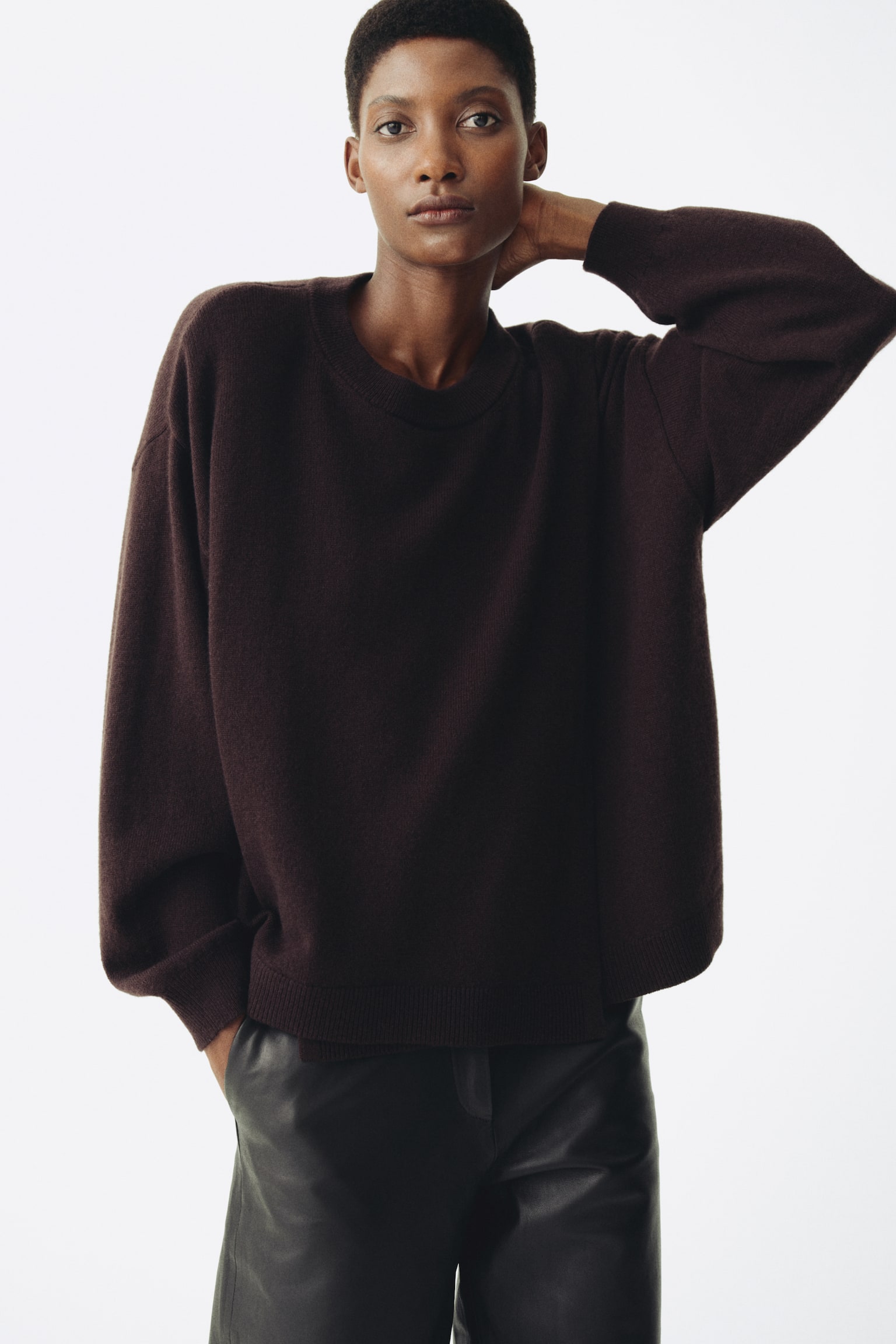 MAMA Before & After wool nursing jumper - Σκούρο καφέ - 1