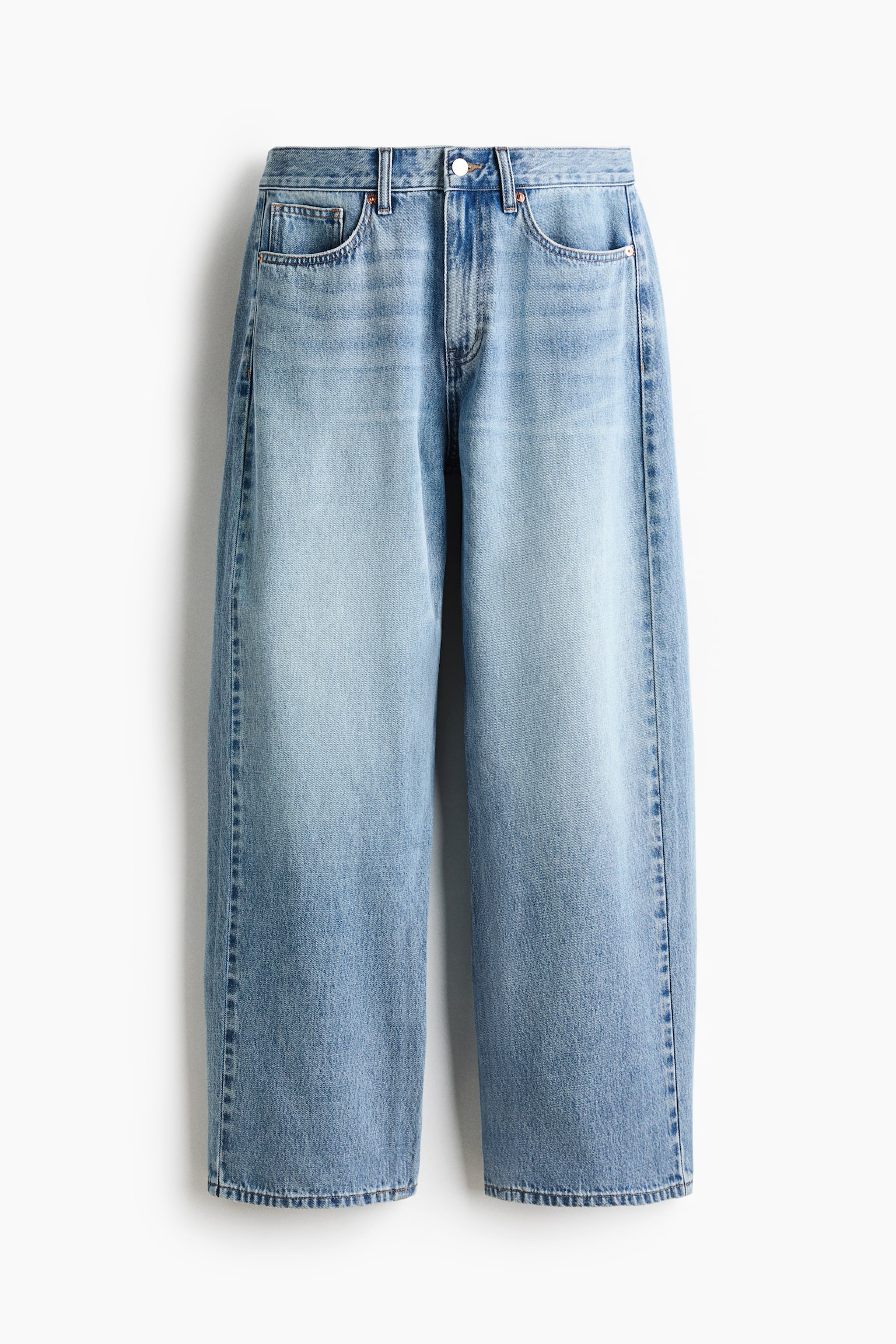 Barrel Regular Waist Jeans - Light denim blue/Dark denim blue - 2