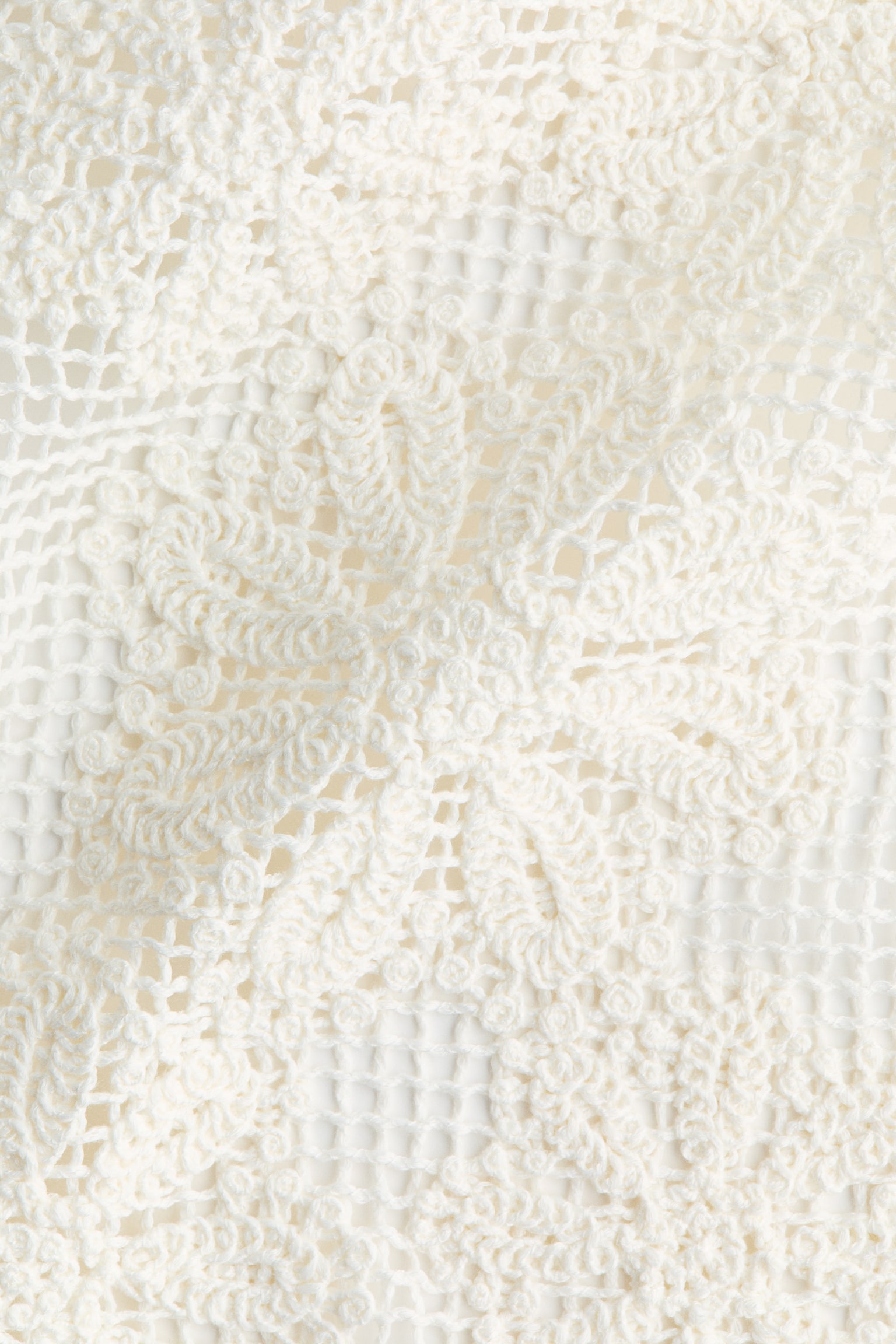 Haut de plage à l’aspect crochet avec dos ouvert - Blanc - 6