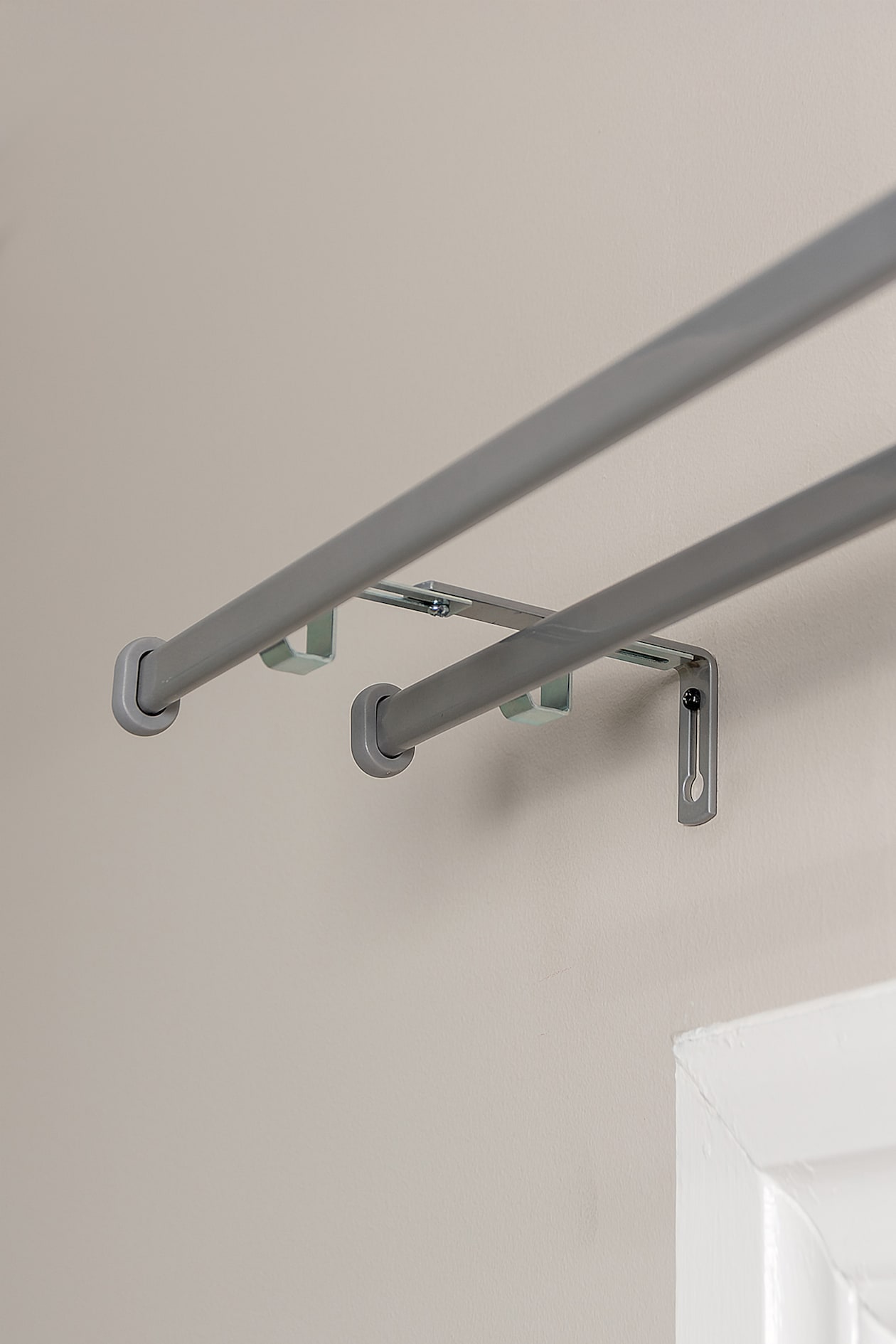 Das Gardinenstangen-set Modena, Doppelt - Silber - Hasta - Home All