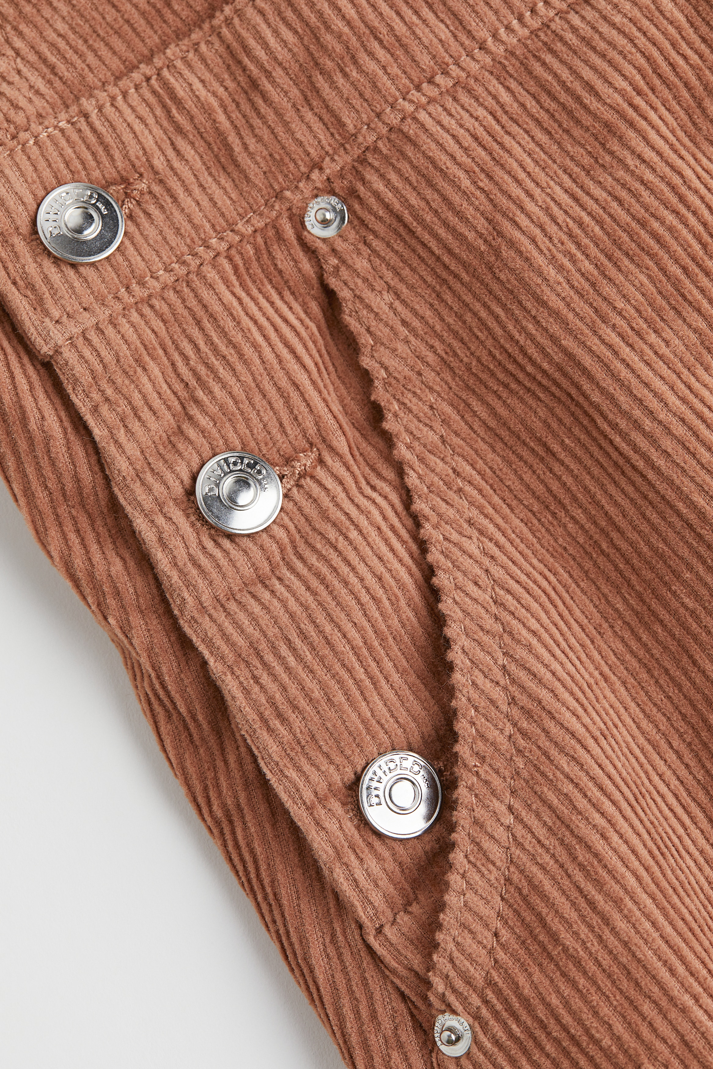 Women's Brown Corduroy Overall Dress | H&M US