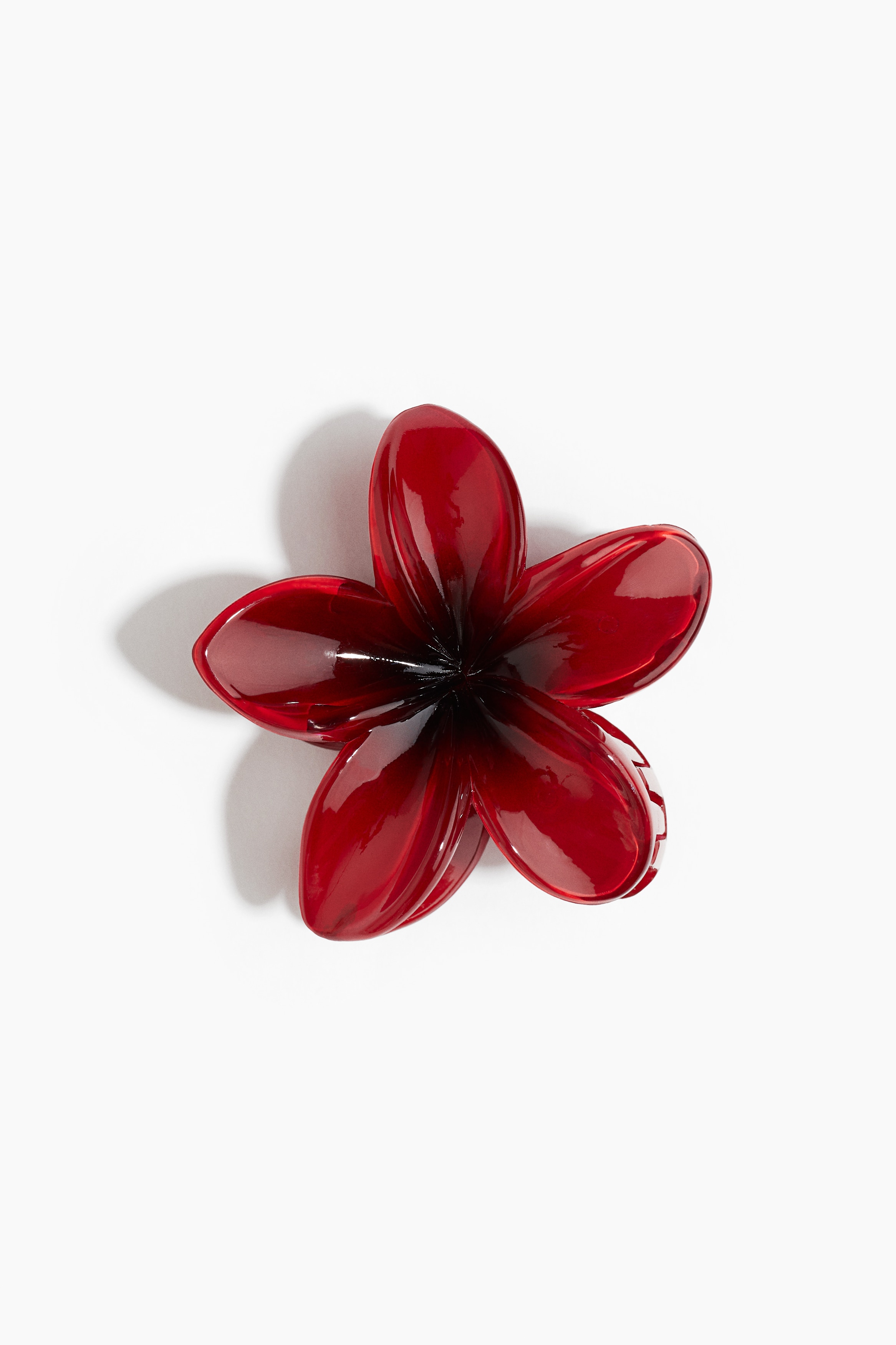 フラワーシェイプヘアクリップ - レッド - レディース | H&M JP