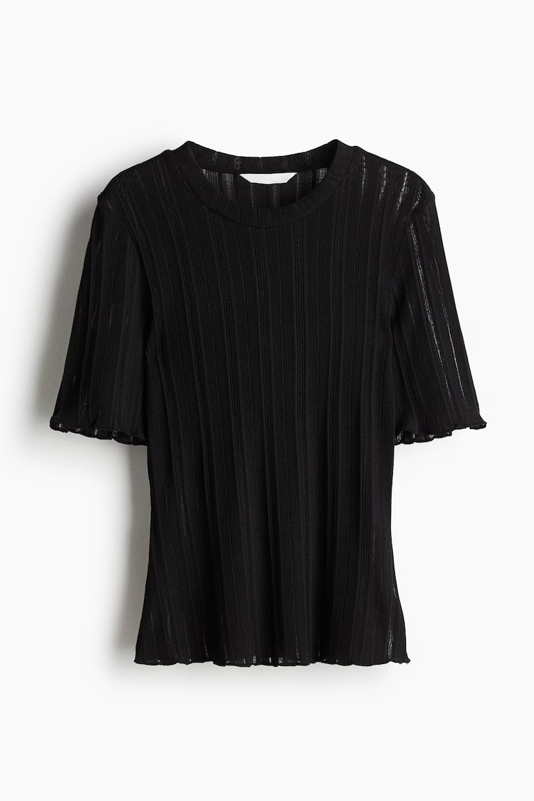 Bluza od rebrastog pletiva