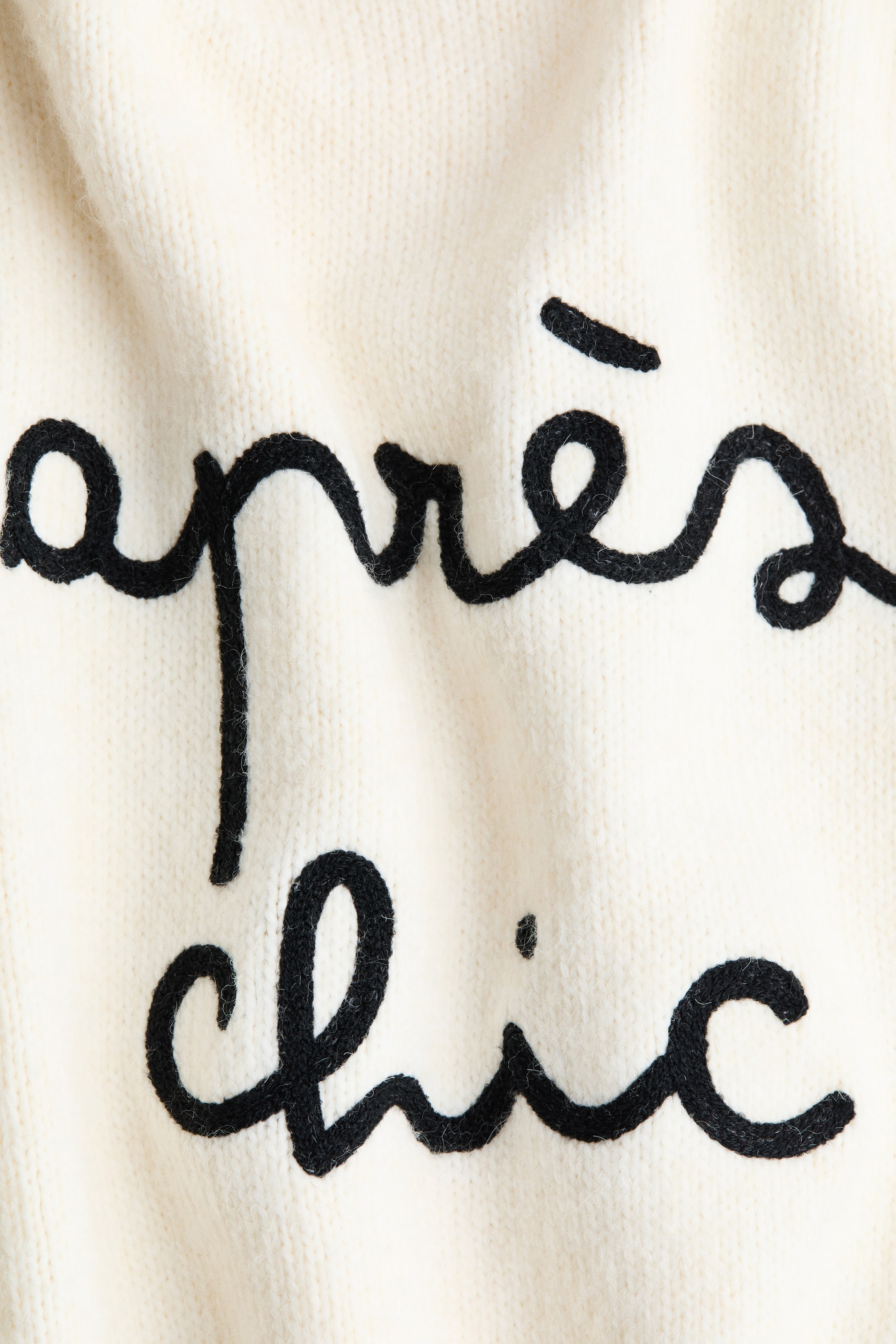 Zobrazit větší obrázek: Svetr s žakárovým motivem - Krémová/Après Chic - ŽENY | H&M CZ 5