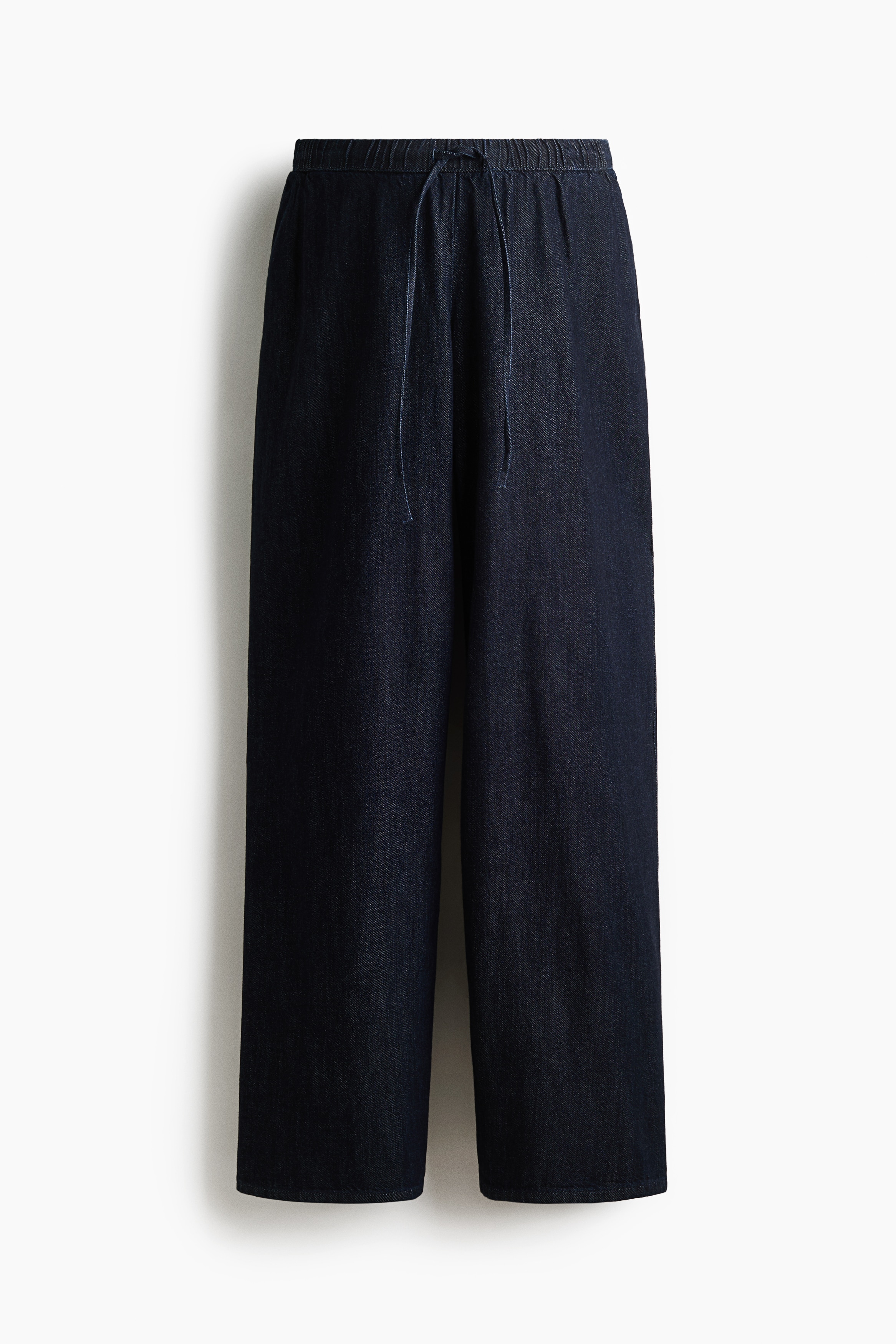 MAMA Denim drawstring trousers - Navy blue/Denim blue