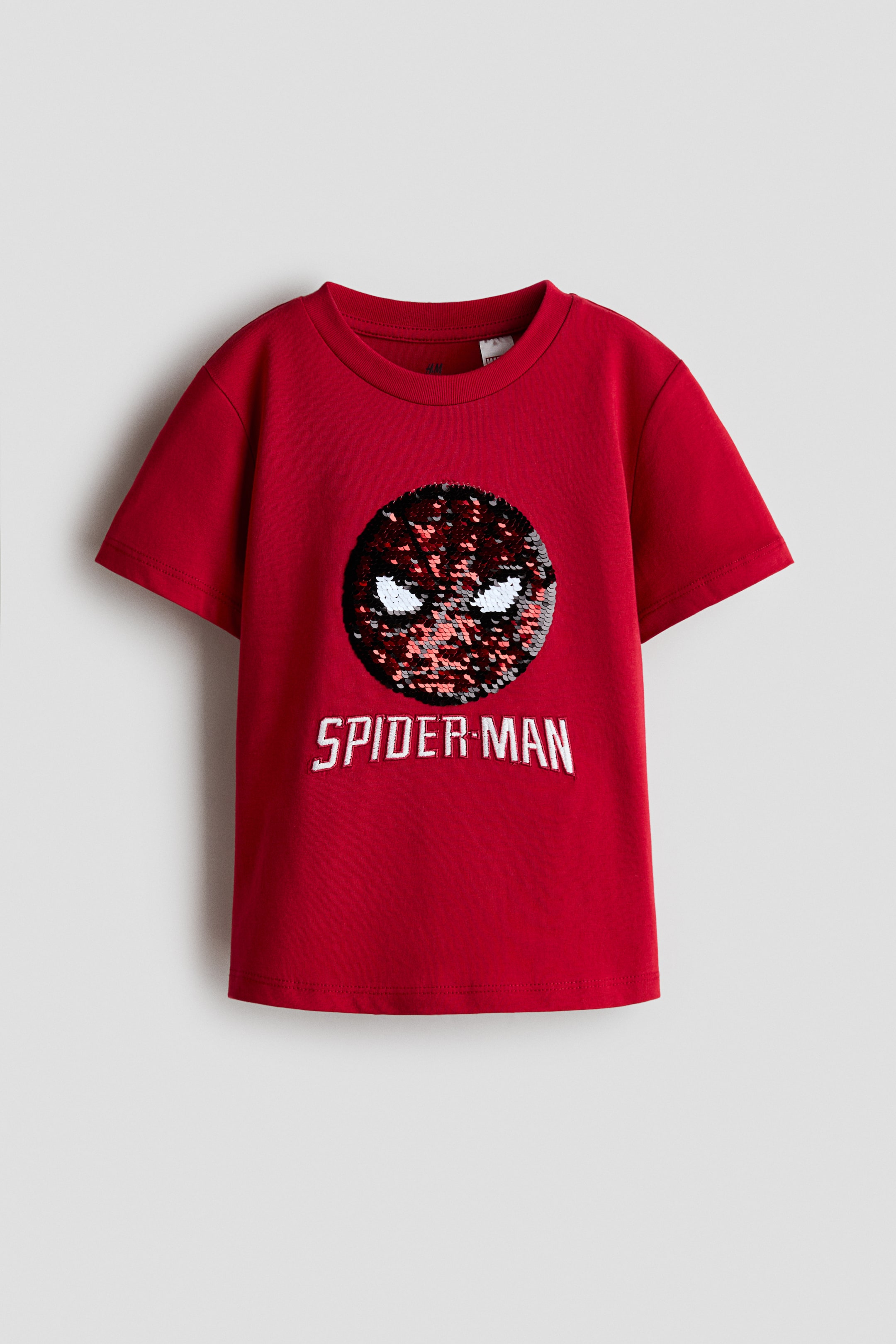 Red/Spider-Man Reversible-sequin T-shirt for kids | H&M MY