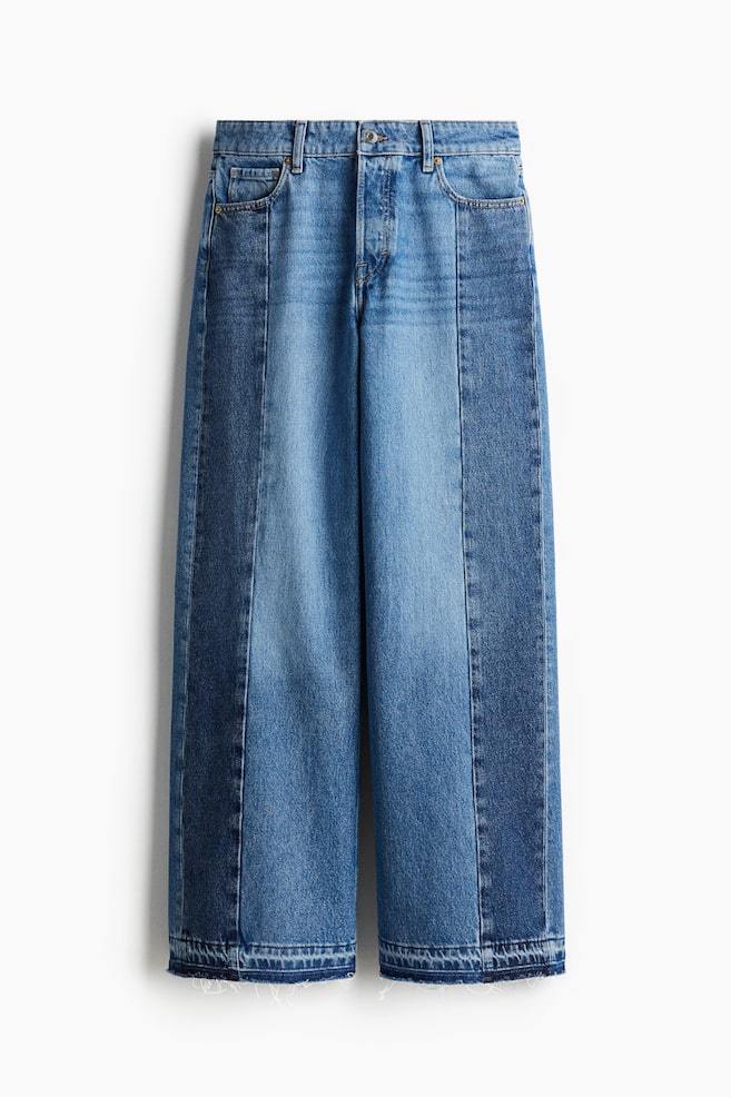 Wide Regular Jeans - Bleu denim - 1