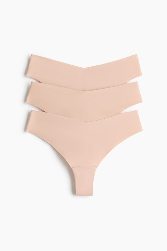 Женские бразильяны H&M Invisible, 3 пары