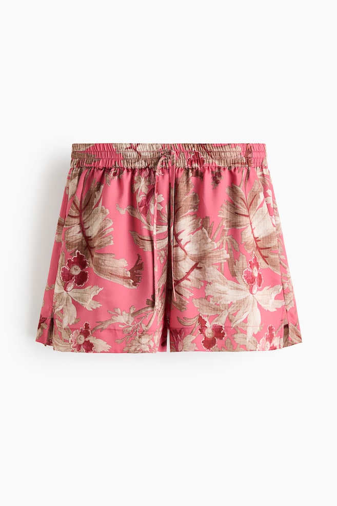 Printed loose-fit shorts - Pink/Floral - 1