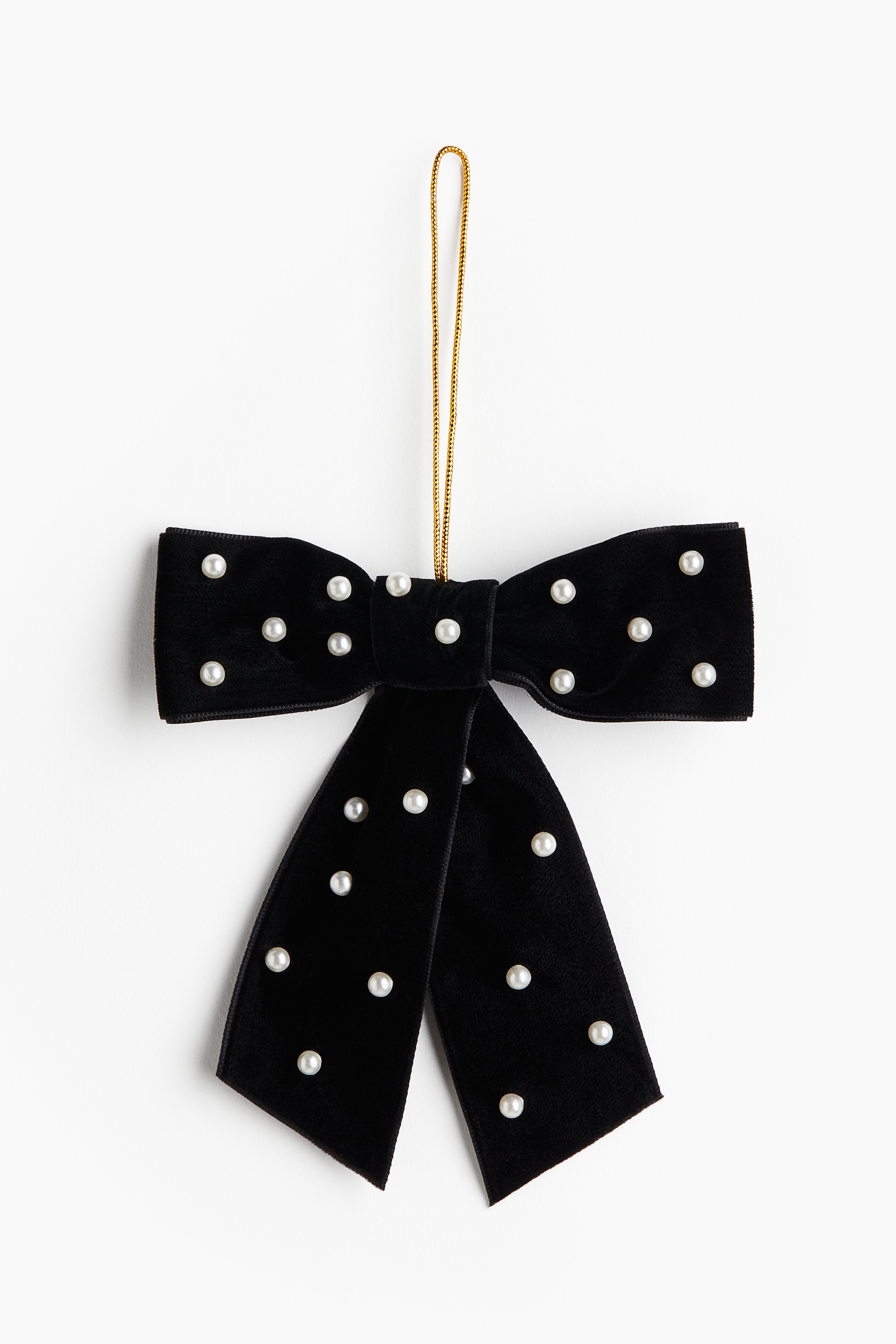 Grande décoration en forme de nœud - Noir/Blanc