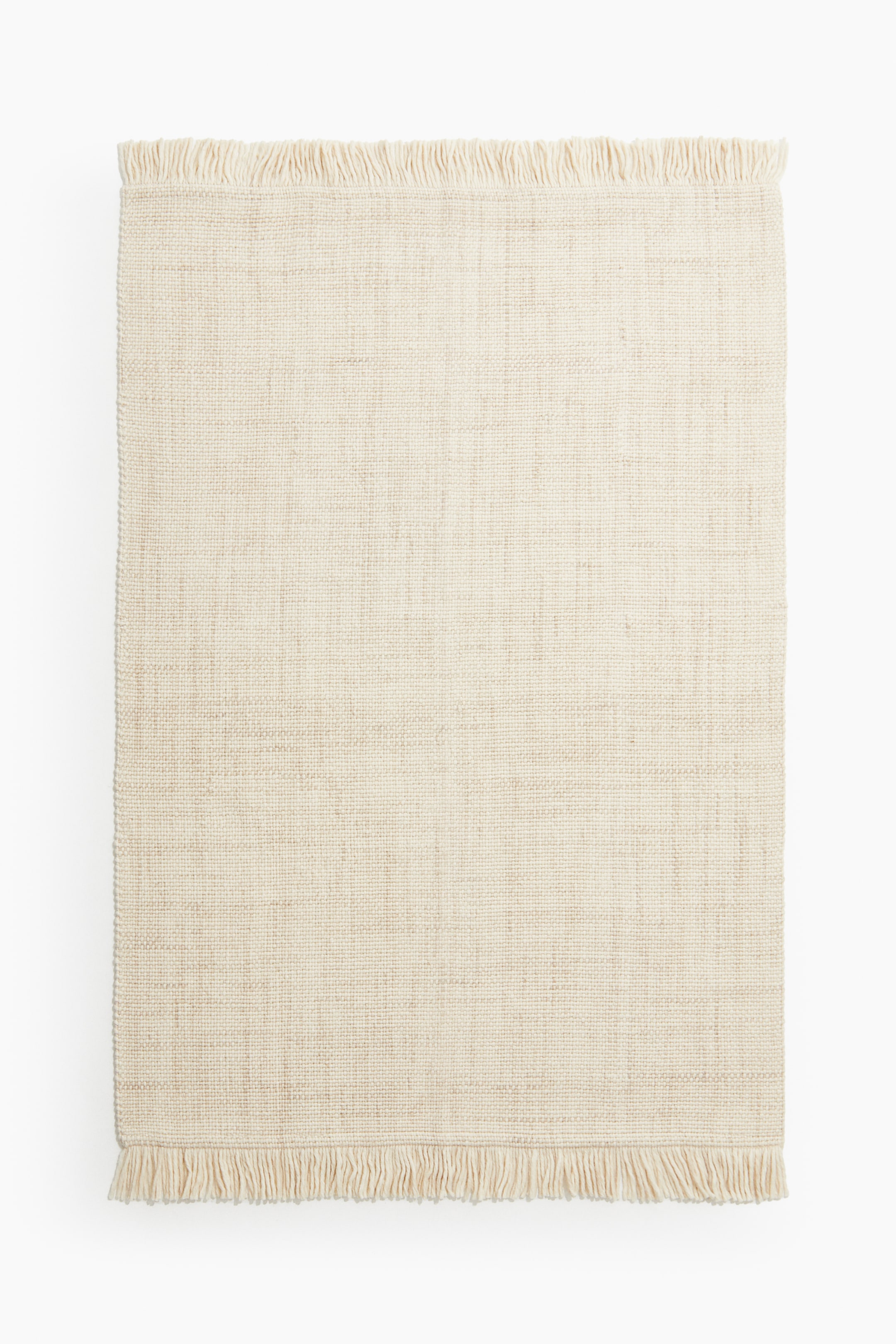 Fringed Wool-blend Rug